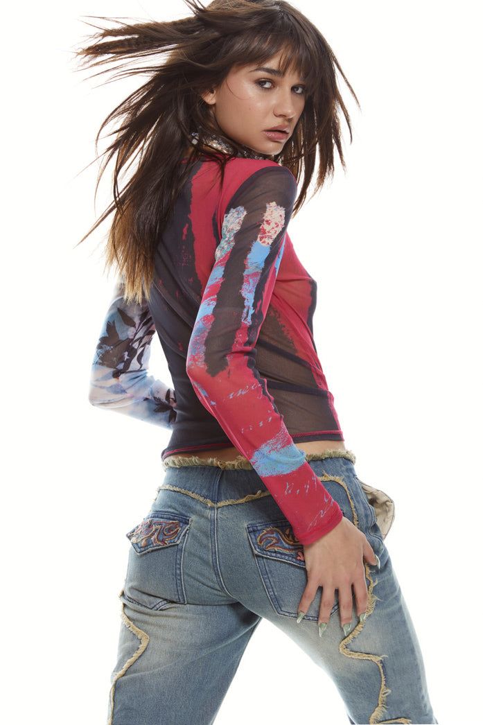 Mirage Mesh Top sold by Jaded London product image thumbnail 2