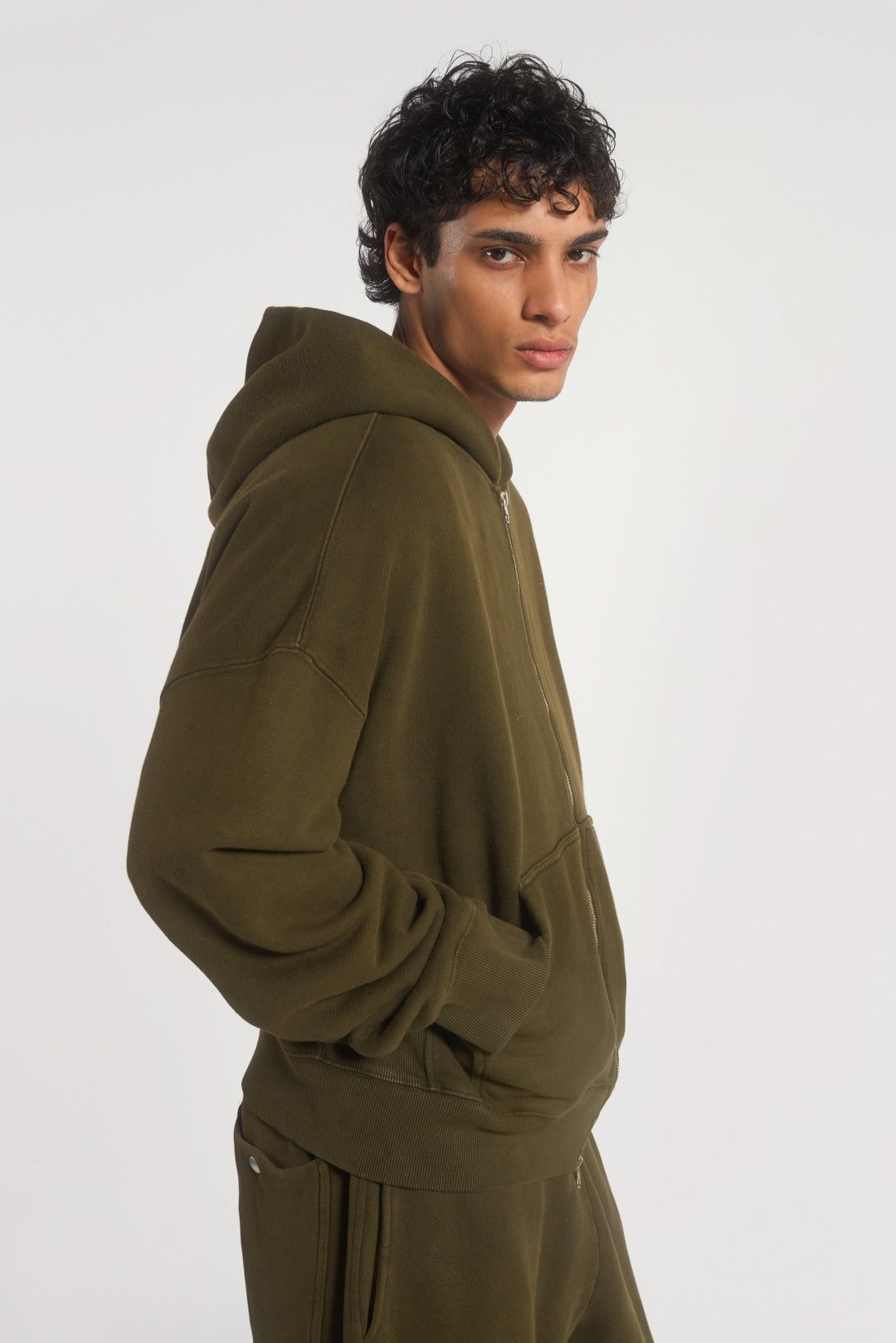 NTRLS Moss Oversized Zip Through Hoodie sold by Jaded London product image thumbnail 6