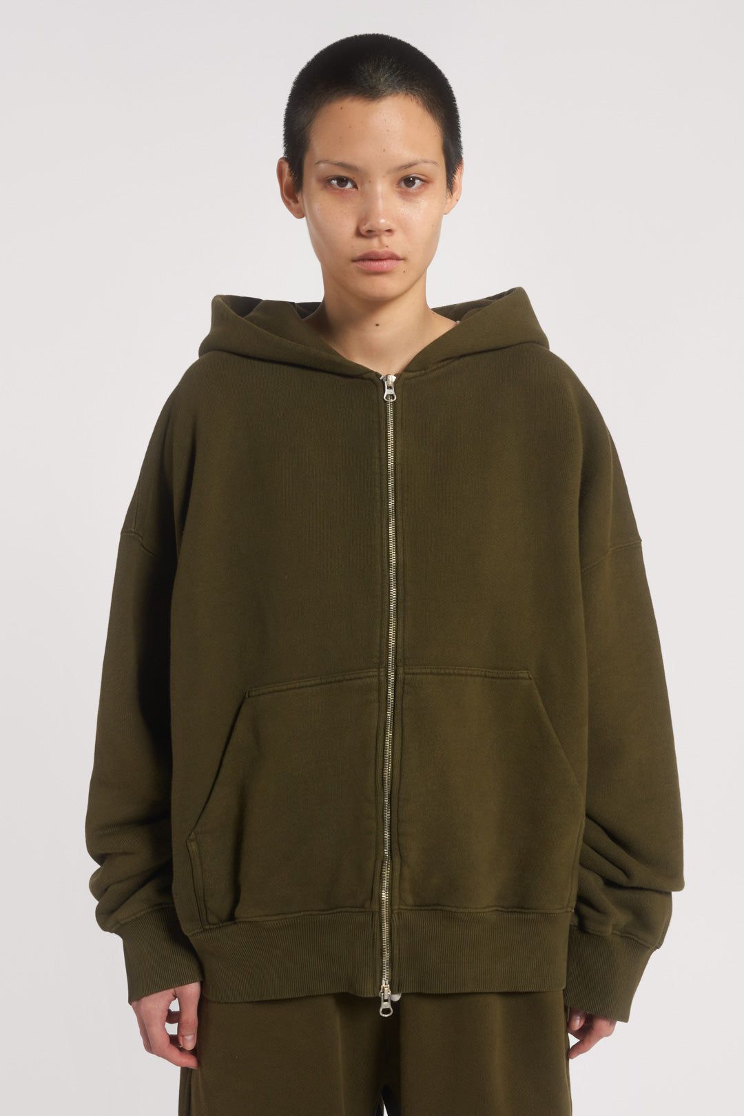 NTRLS Moss Oversized Zip Through Hoodie sold by Jaded London product image thumbnail 3