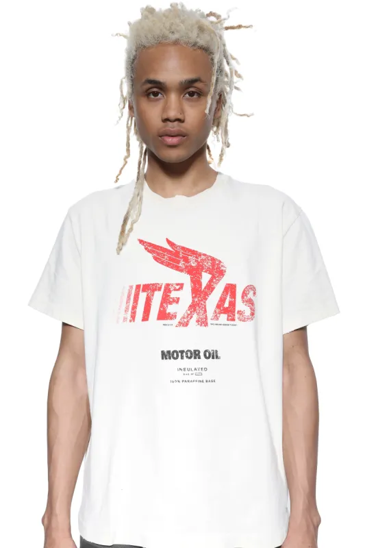 Vintage White Texas Motor Oil T Shirt sold by Jaded London