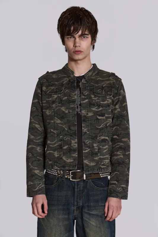 Camo Covert Jacket made by Jaded London