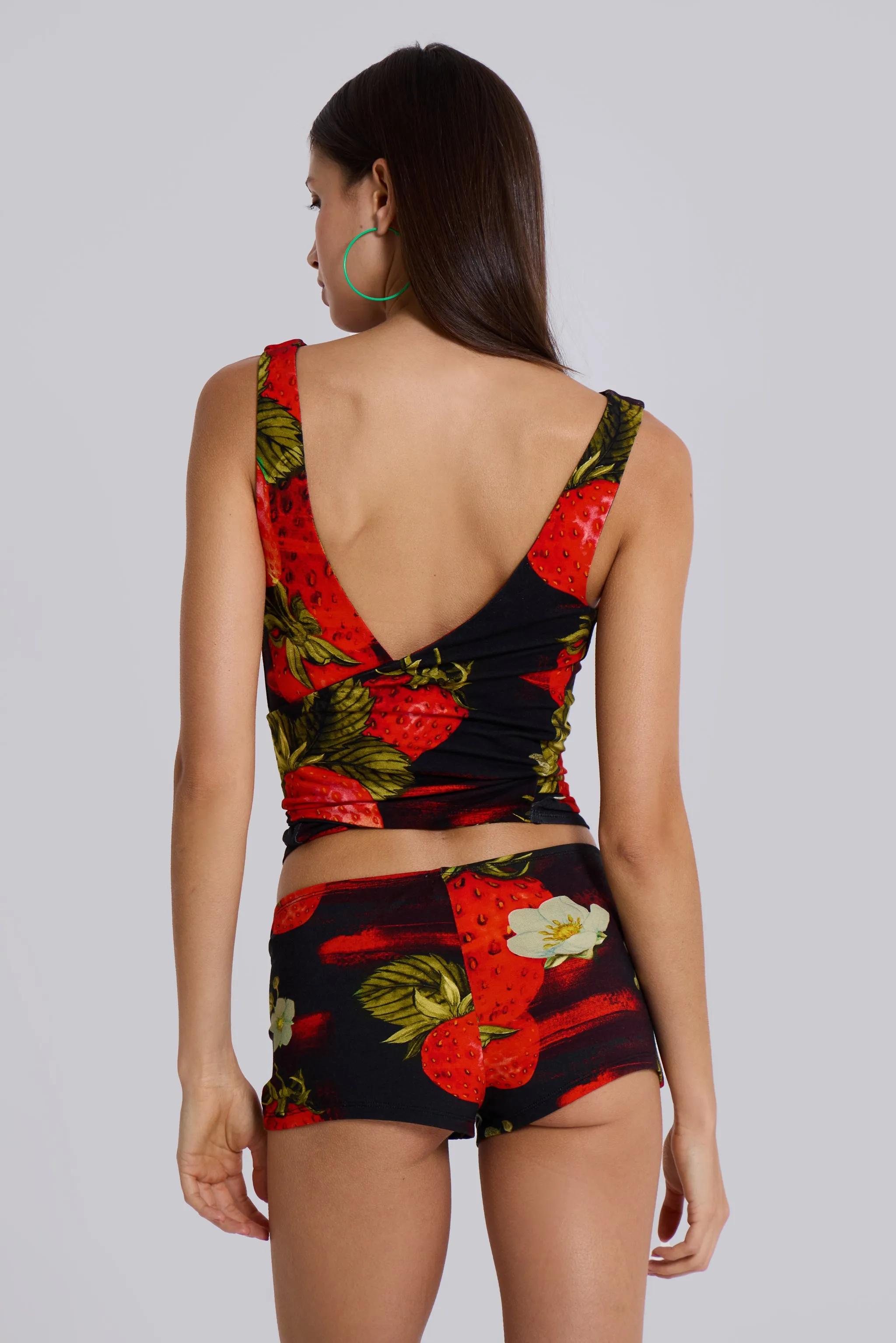 Camarosa Strawberry Wrap Top sold by Jaded London product image thumbnail 2
