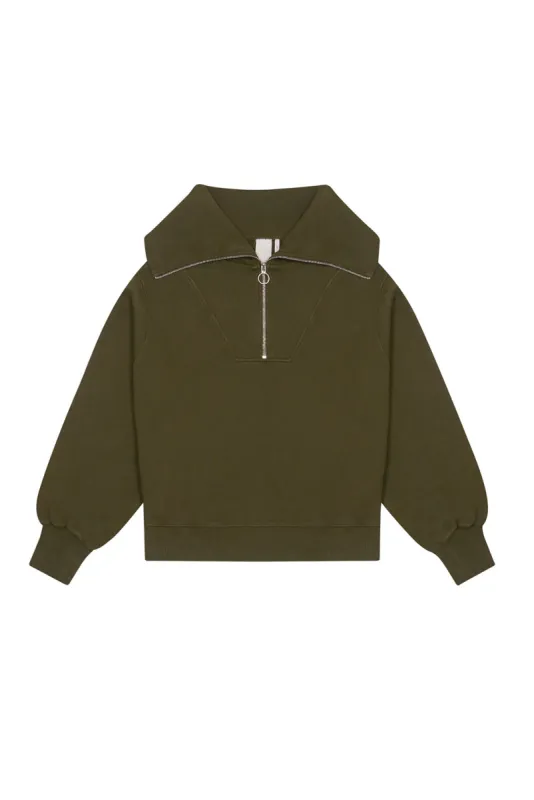 NTRLS Moss Quarter Zip Sweatshirt sold by Jaded London