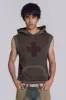 Anti Sleeveless Hoodie sold by Jaded London