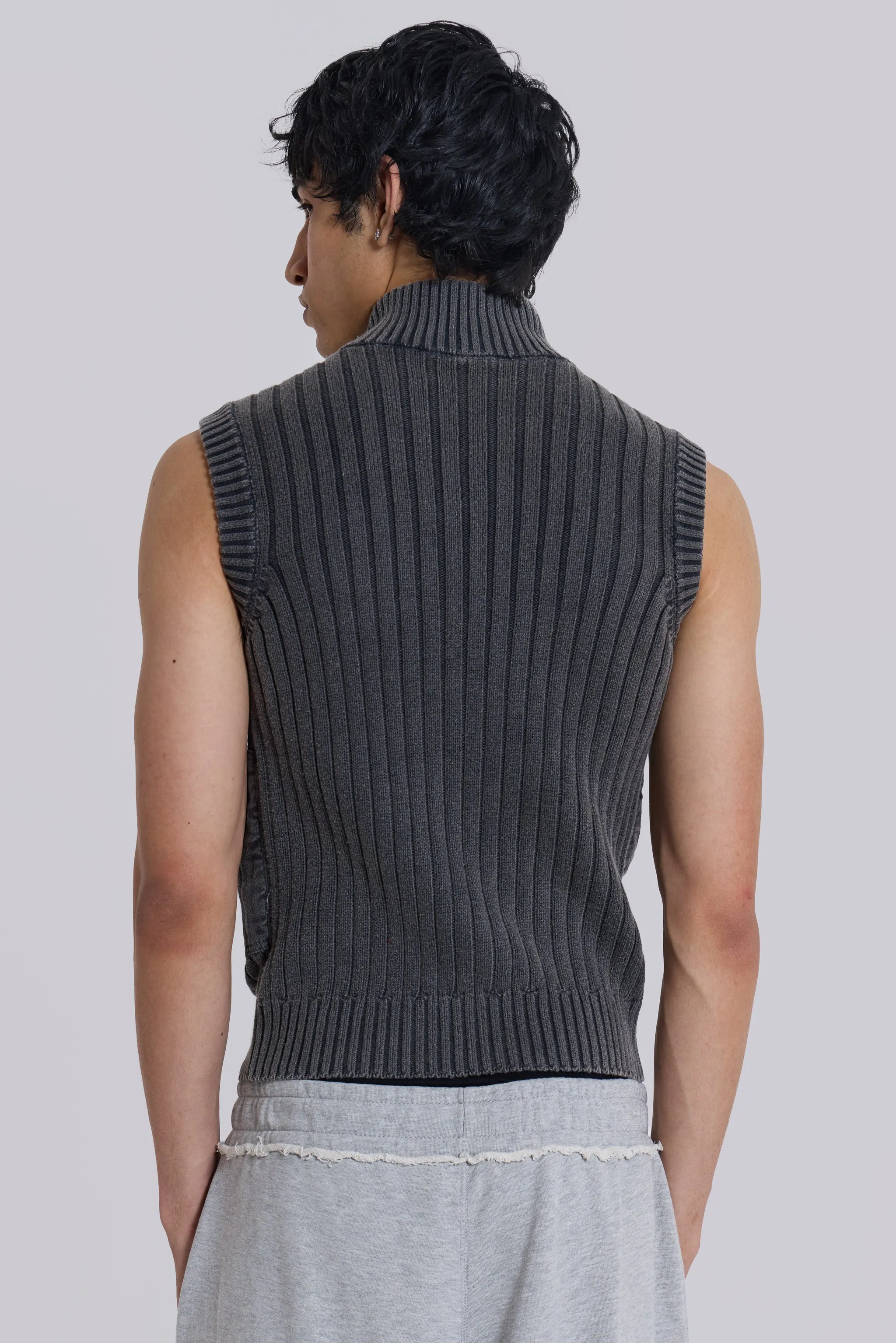 Machina Knit Vest sold by Jaded London product image thumbnail 5