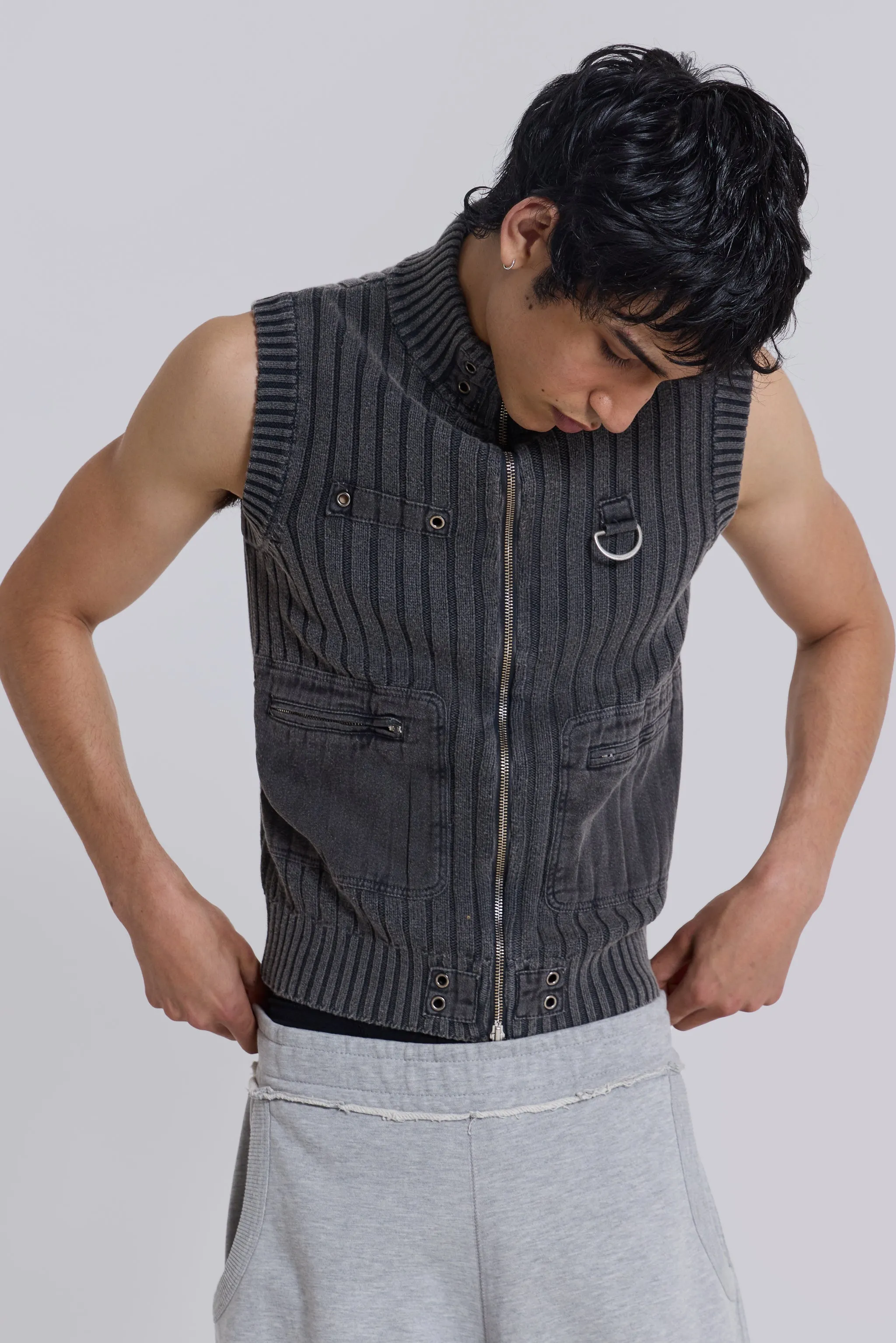 Machina Knit Vest sold by Jaded London product image thumbnail 4