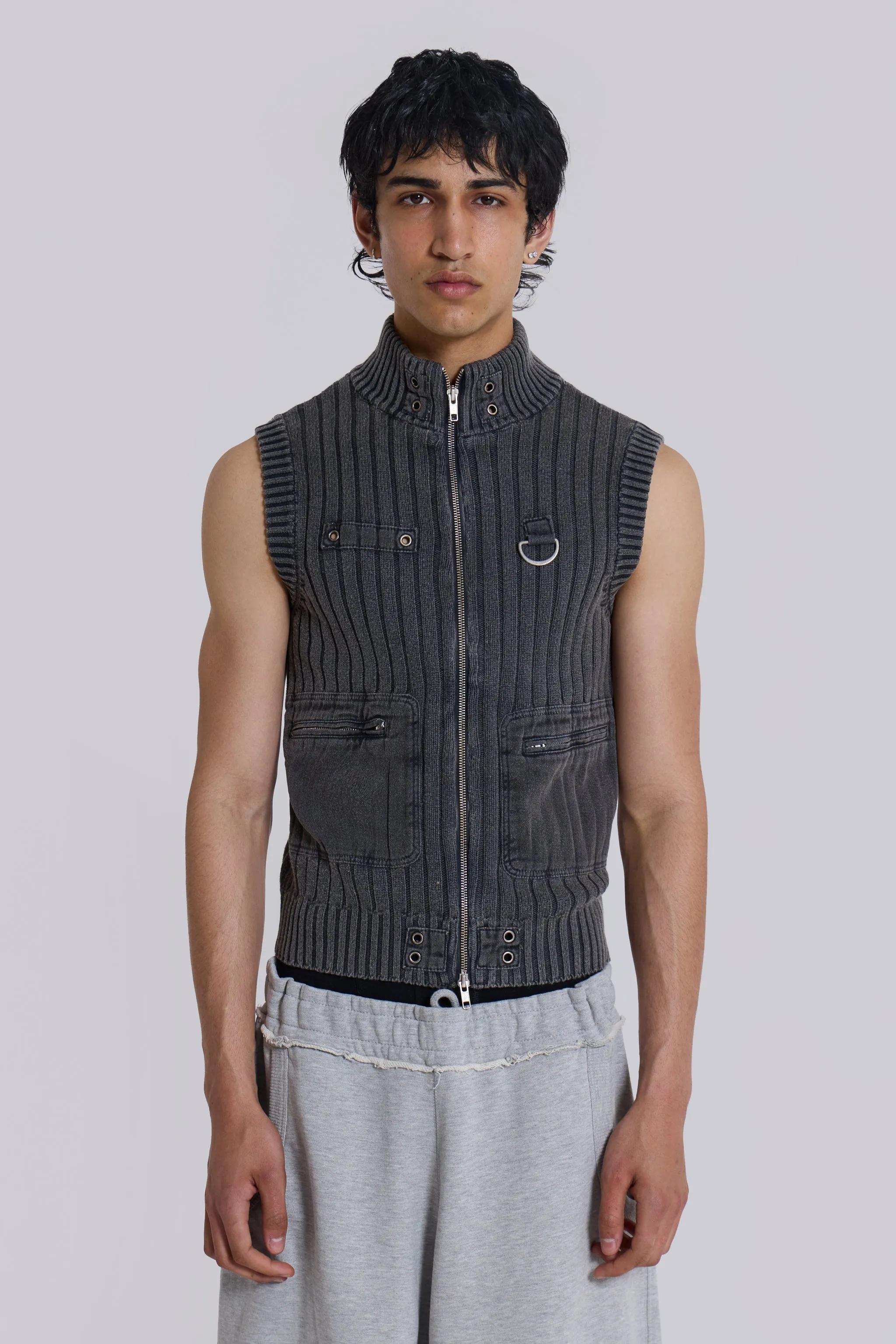 Machina Knit Vest sold by Jaded London product image thumbnail 3