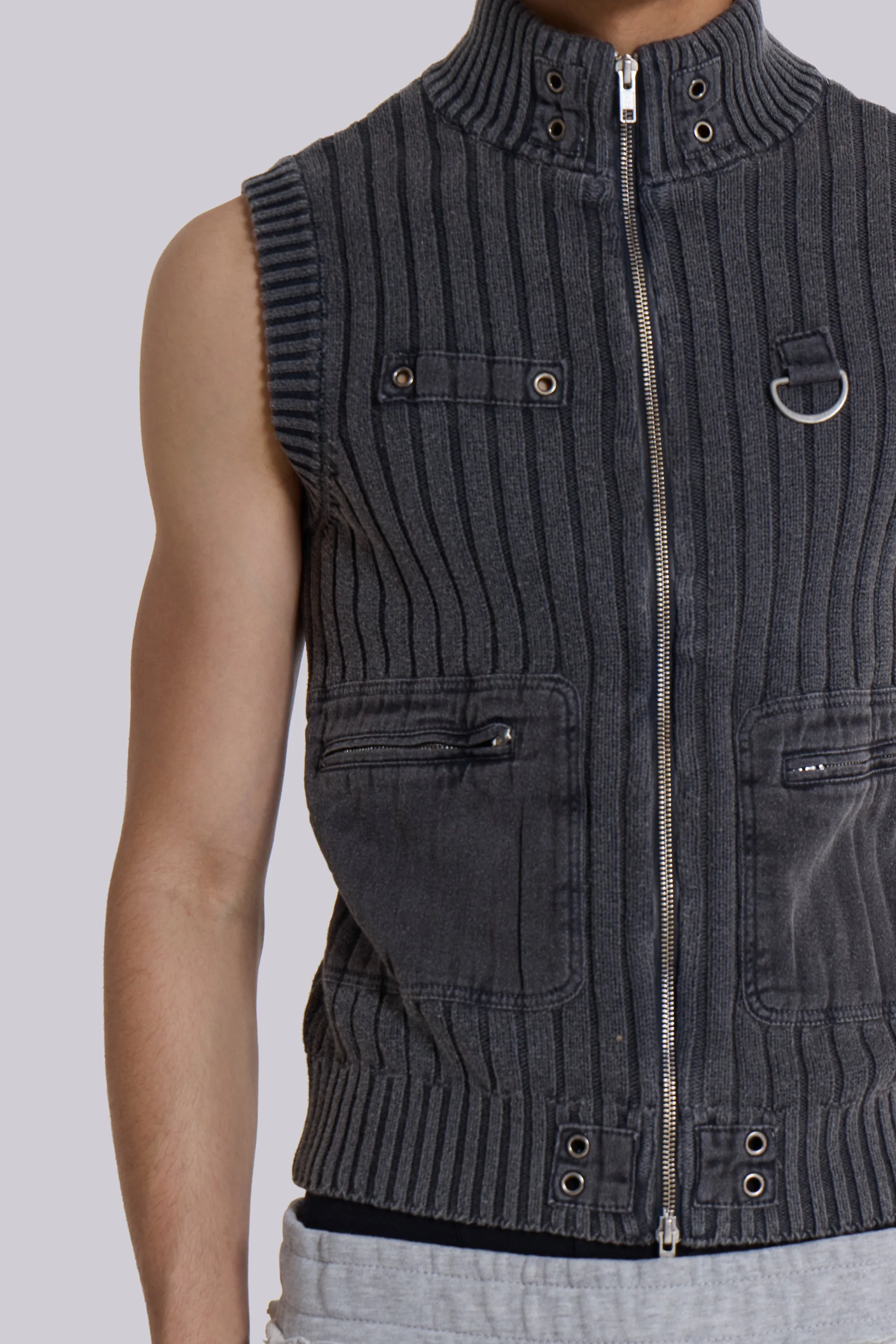 Machina Knit Vest sold by Jaded London product image thumbnail 2