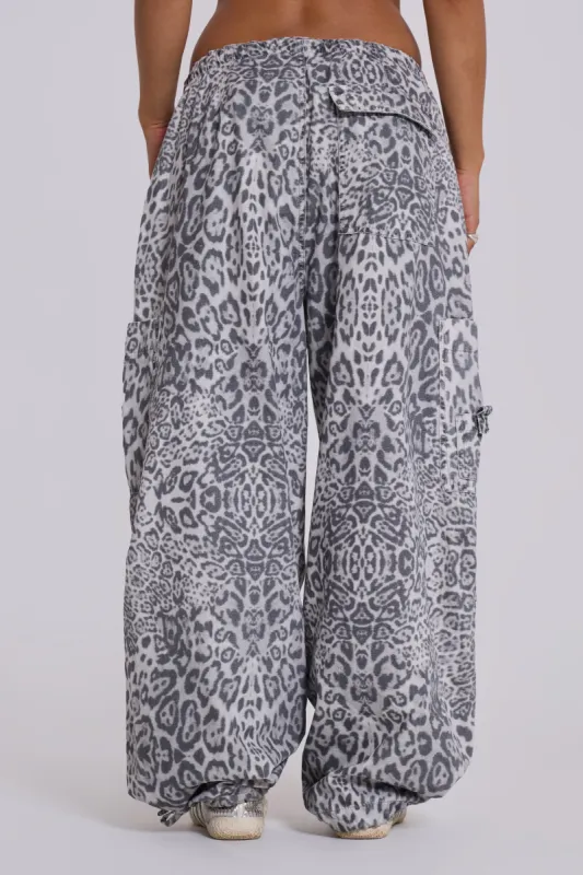 Snow Leopard Parachute Pants | Parallel