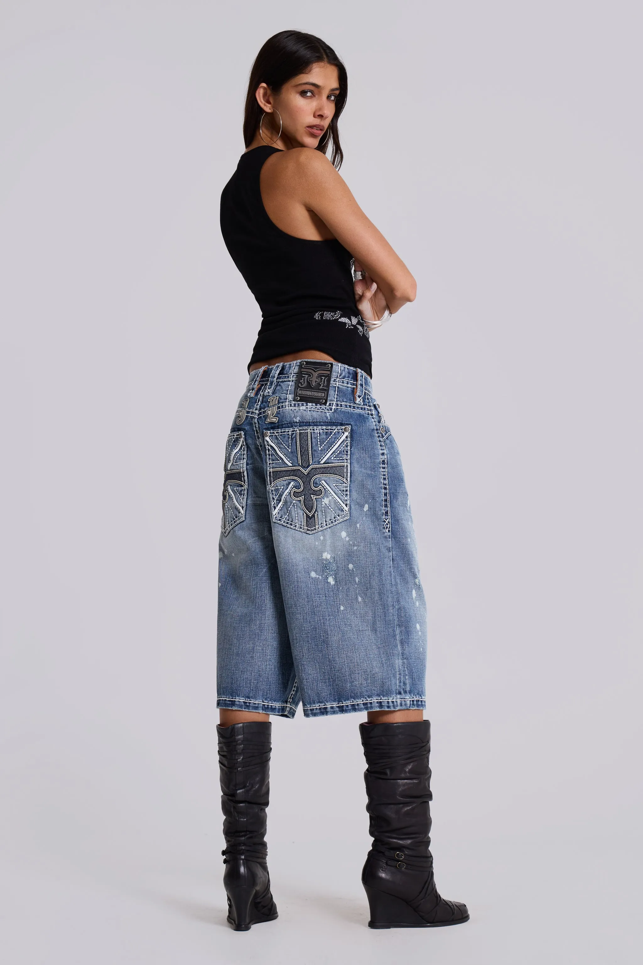Rock Revival Axel Colossus Jorts sold by Jaded London