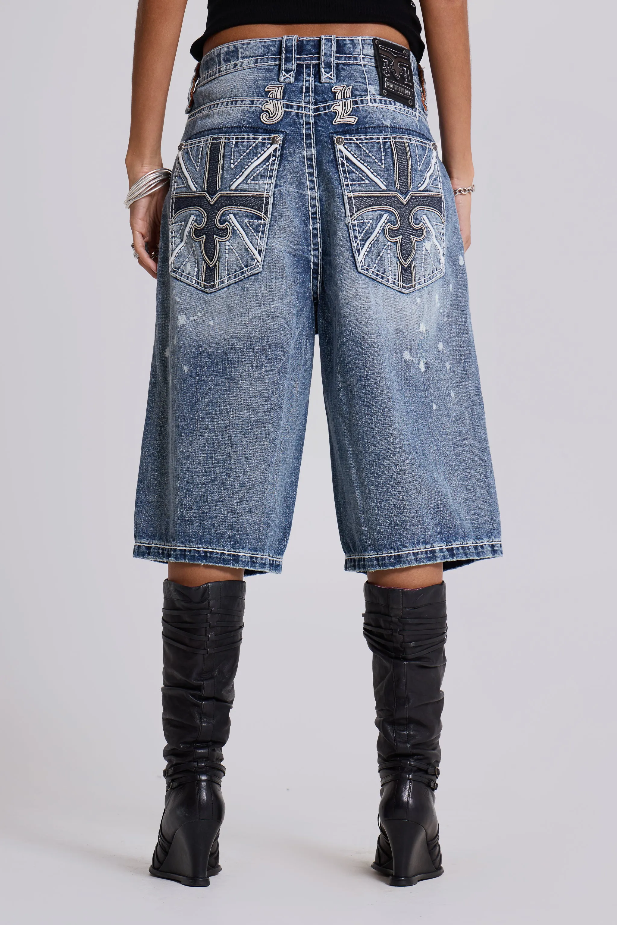 Rock Revival Axel Colossus Jorts sold by Jaded London product image thumbnail 5