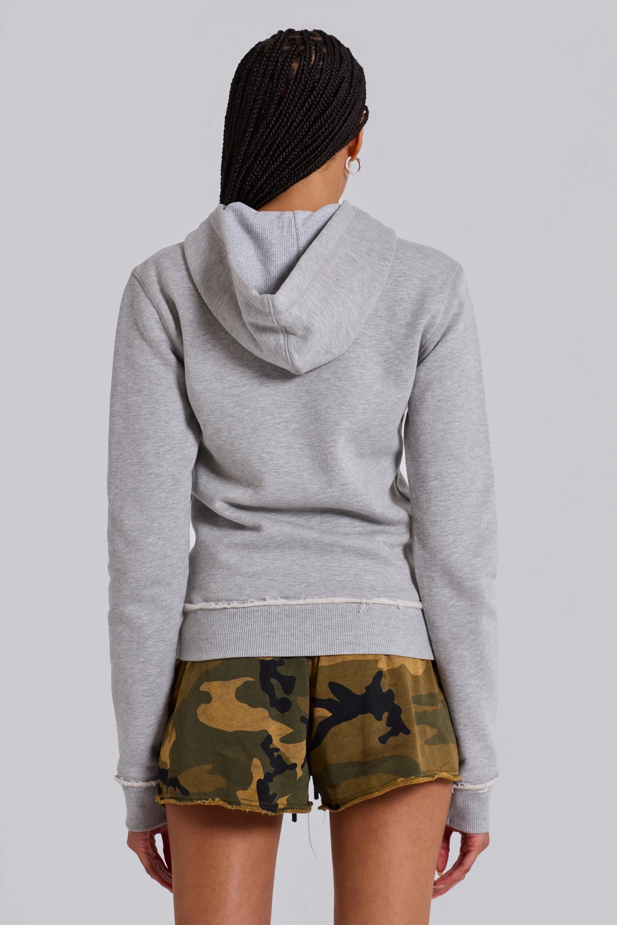 Grey Marl 'God' Mini Monster Hoodie sold by Jaded London product image thumbnail 3