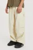 Ecru Parachute Cargo Pants sold by Jaded London