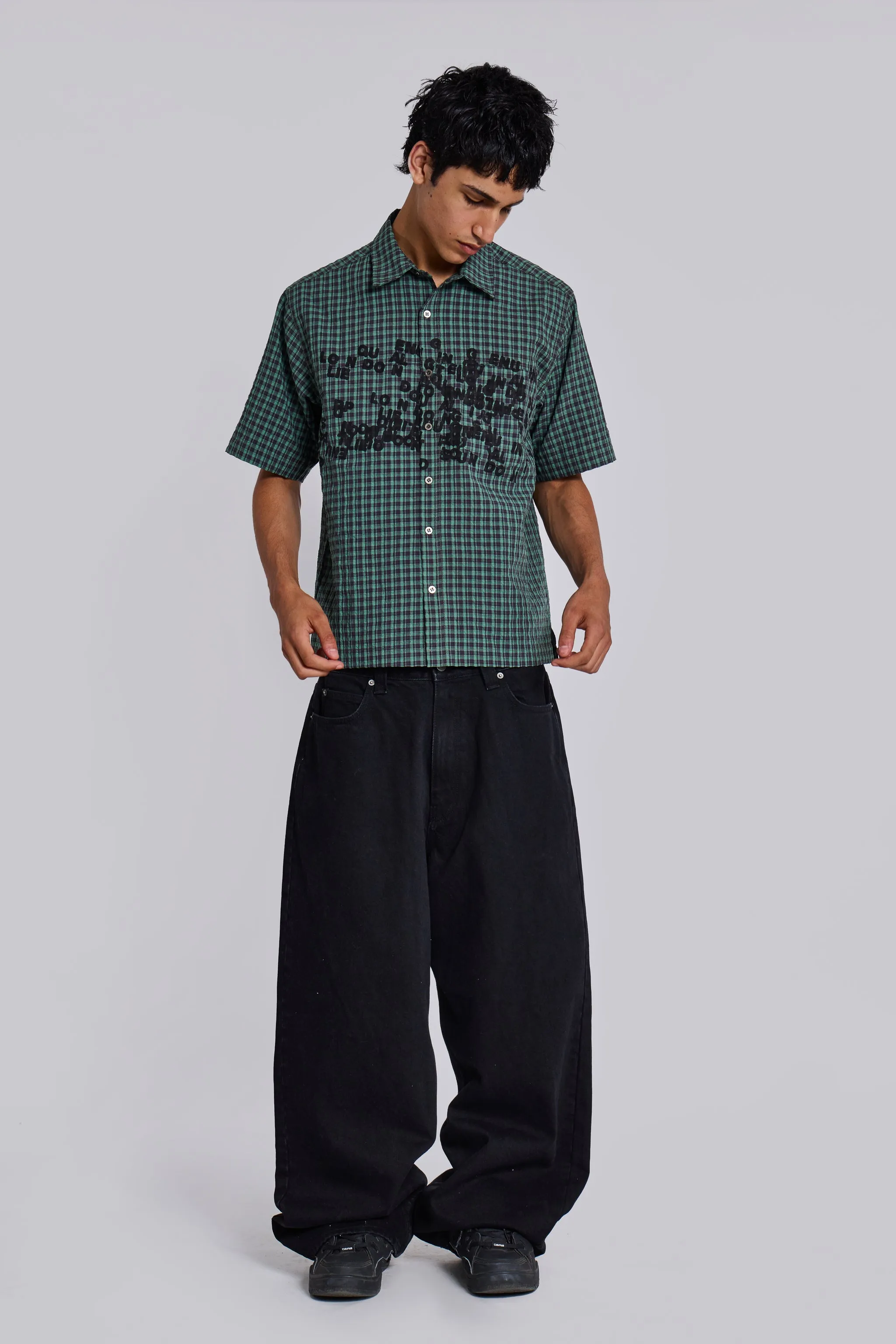 Solid Black XL Colossus Jeans sold by Jaded London product image thumbnail 5