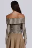 Emra Off The Shoulder Shirt sold by Jaded London