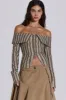 Emra Off The Shoulder Shirt sold by Jaded London