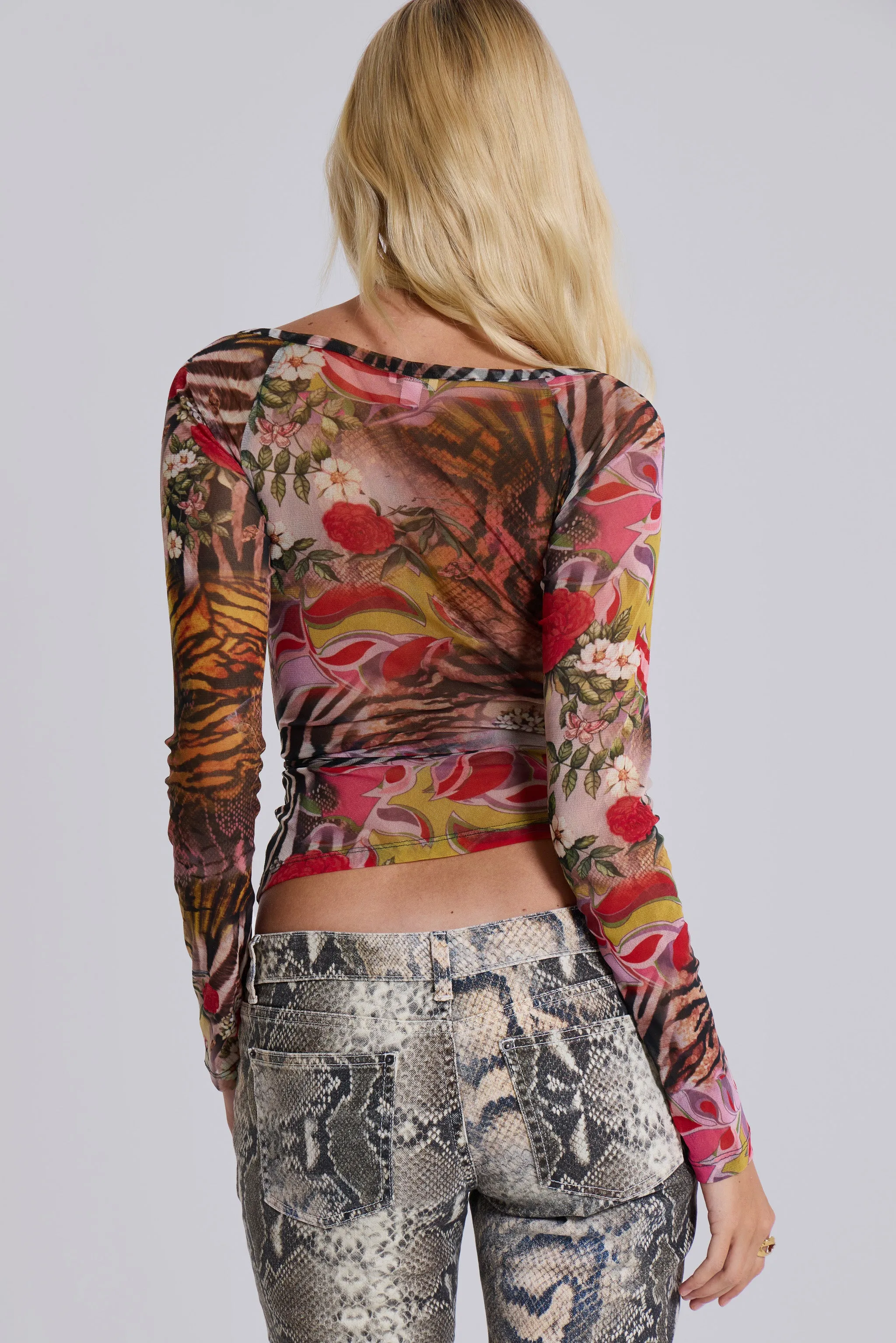 Ascari Vintage Mesh Wrap Top sold by Jaded London product image thumbnail 2