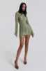 Khaki Umbra Mini Dress sold by Jaded London