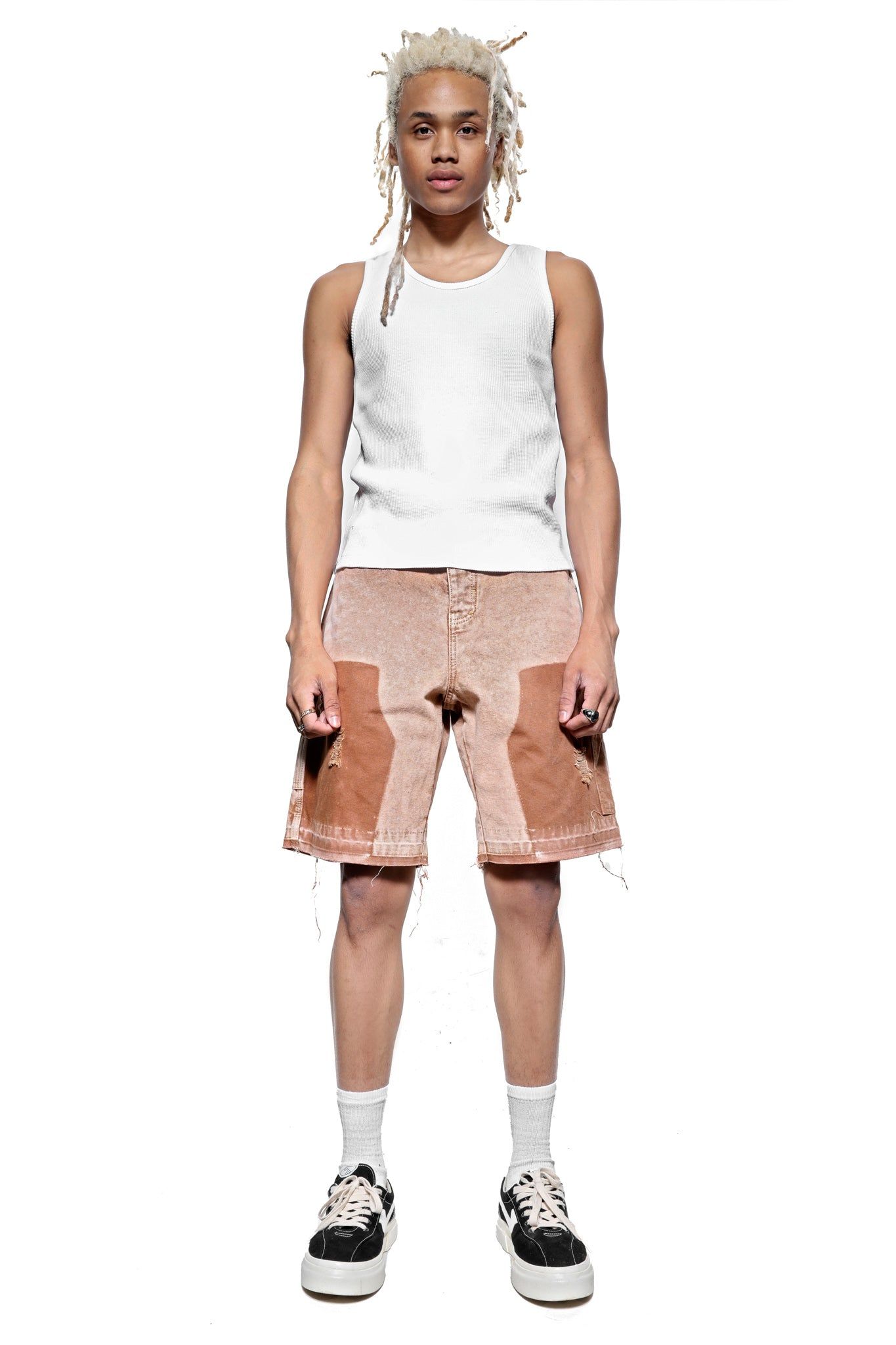 Tan Rodeo Carpenter Shorts sold by Jaded London product image thumbnail 2