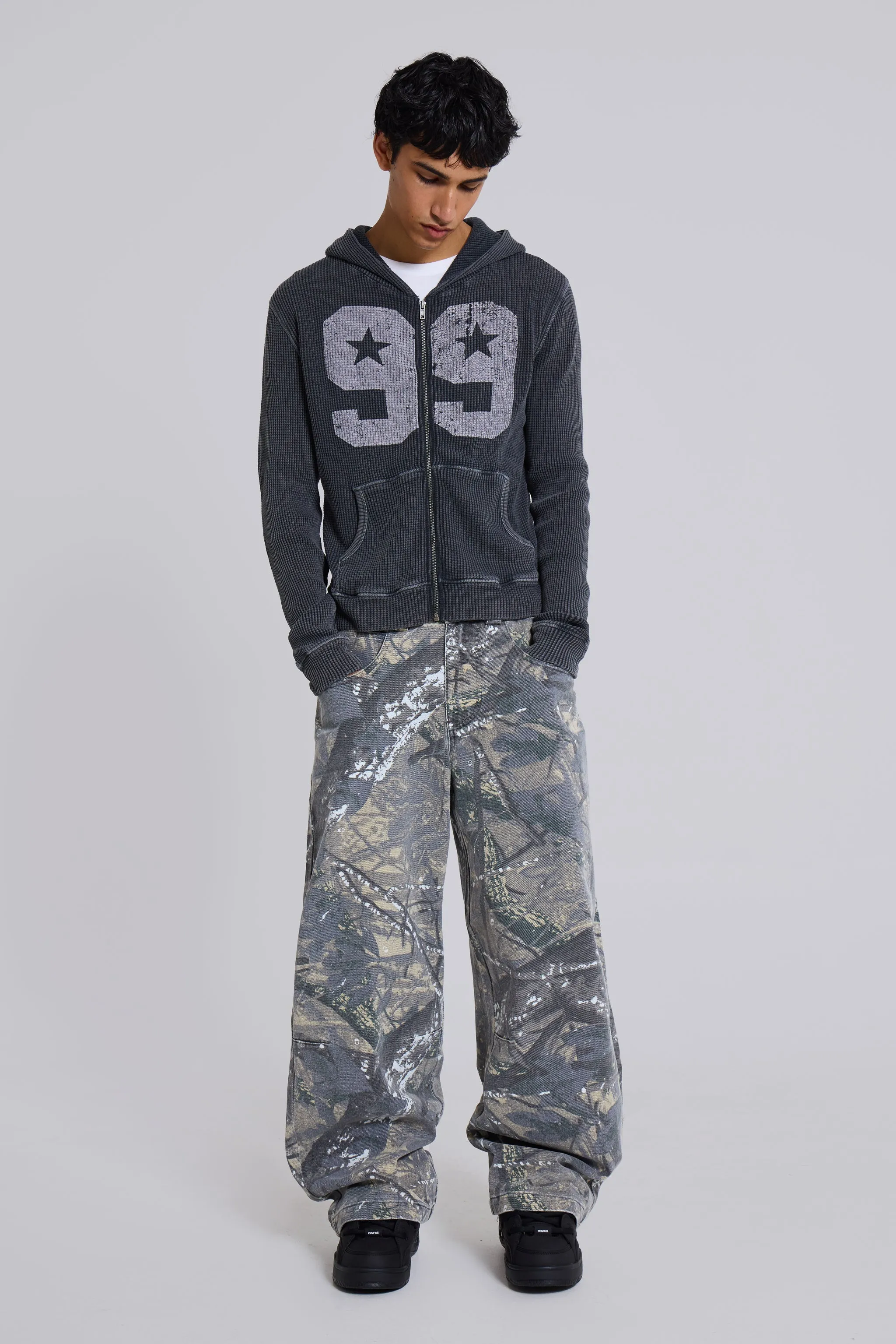 99 Waffle Hoodie sold by Jaded London product image thumbnail 4