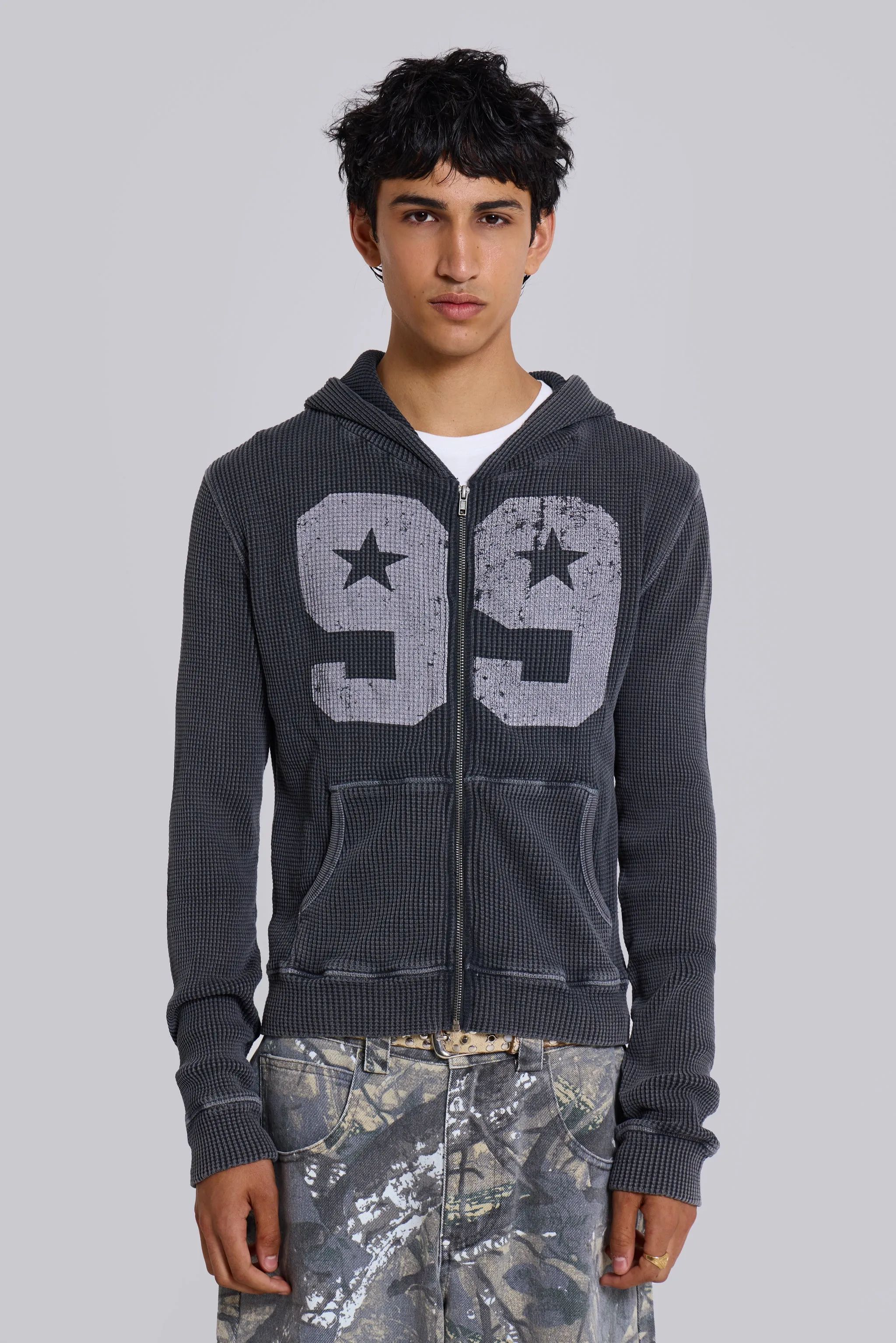 99 Waffle Hoodie sold by Jaded London product image thumbnail 3