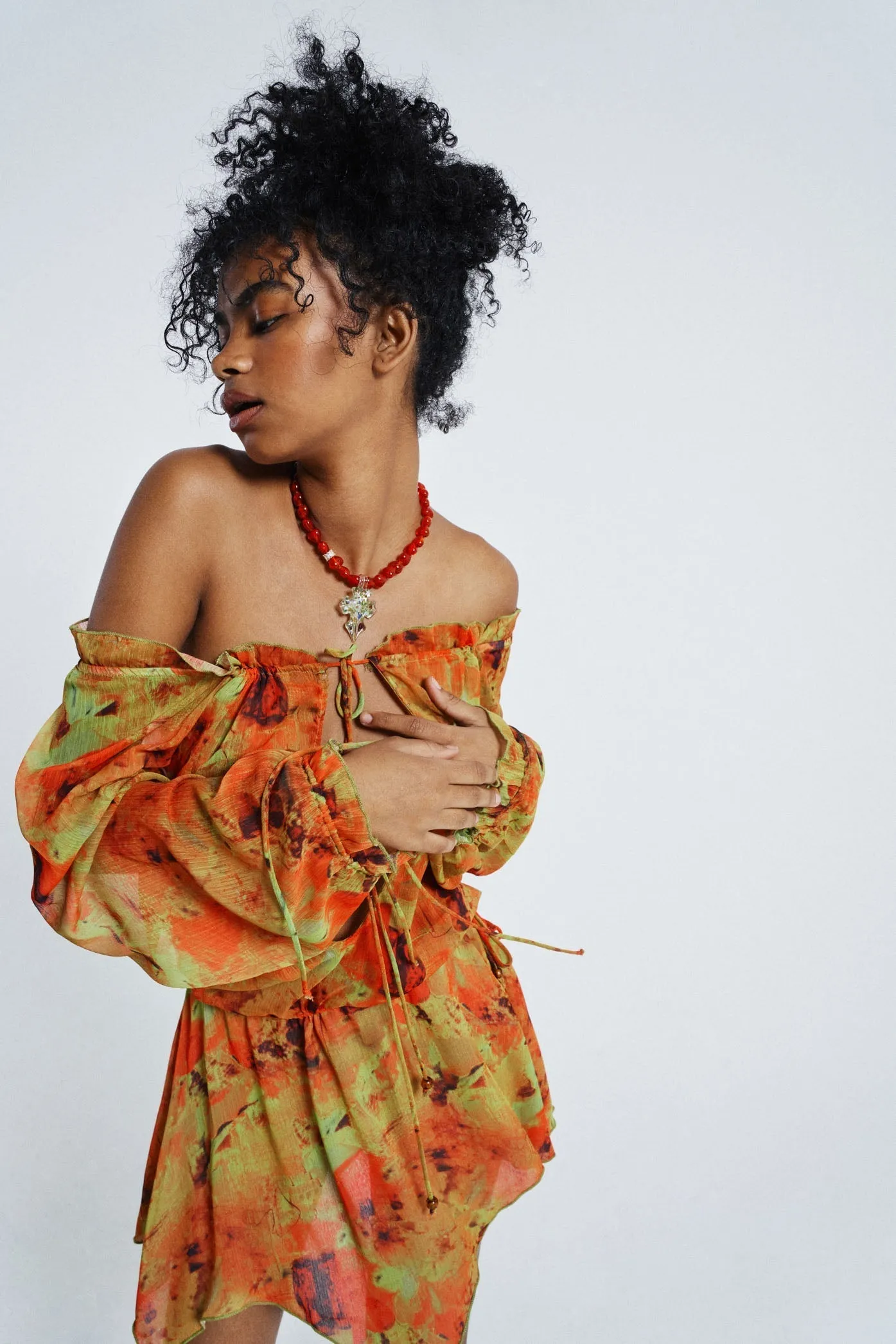 Loco Print Bardot Dress sold by Jaded London product image thumbnail 4