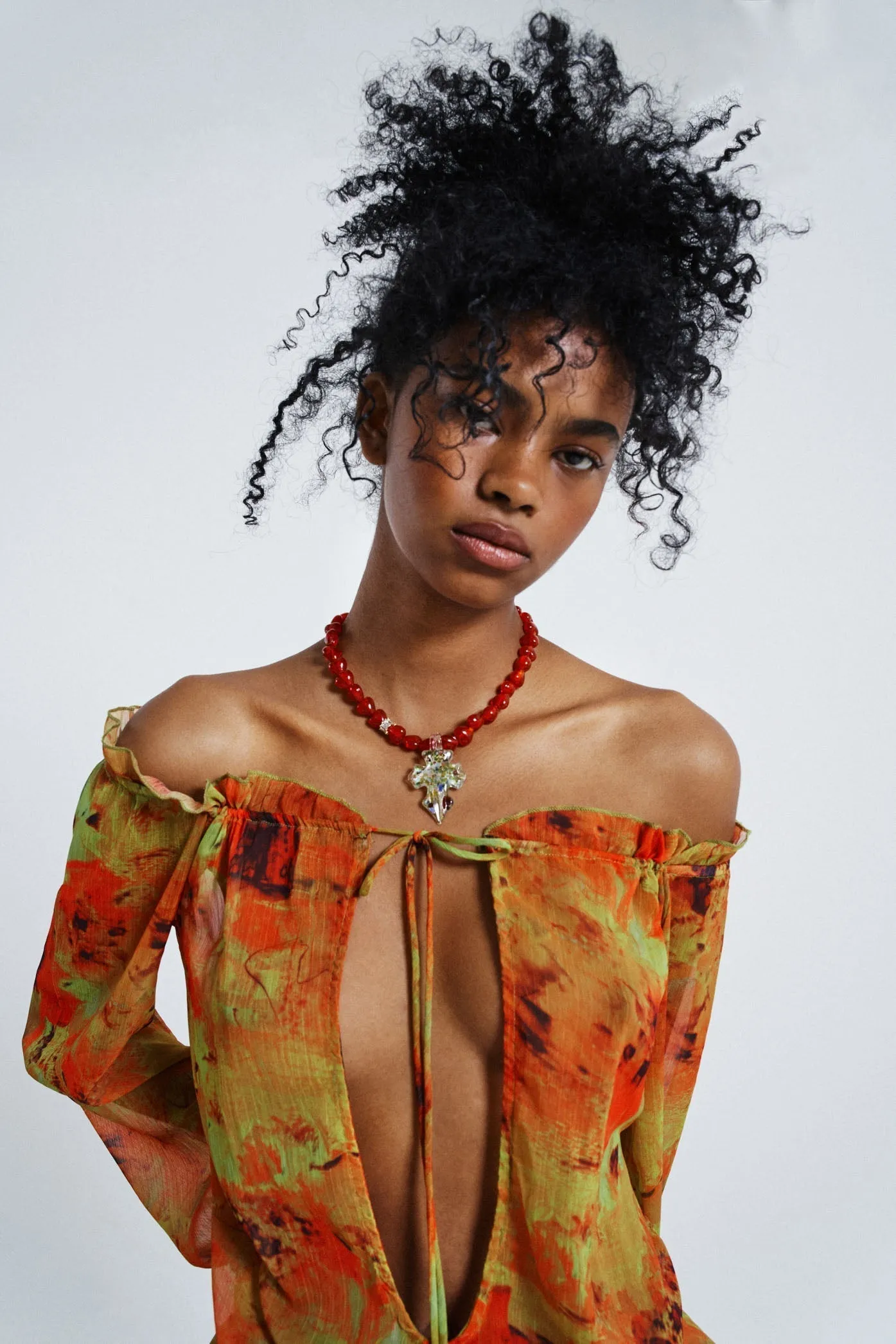 Loco Print Bardot Dress sold by Jaded London product image thumbnail 5