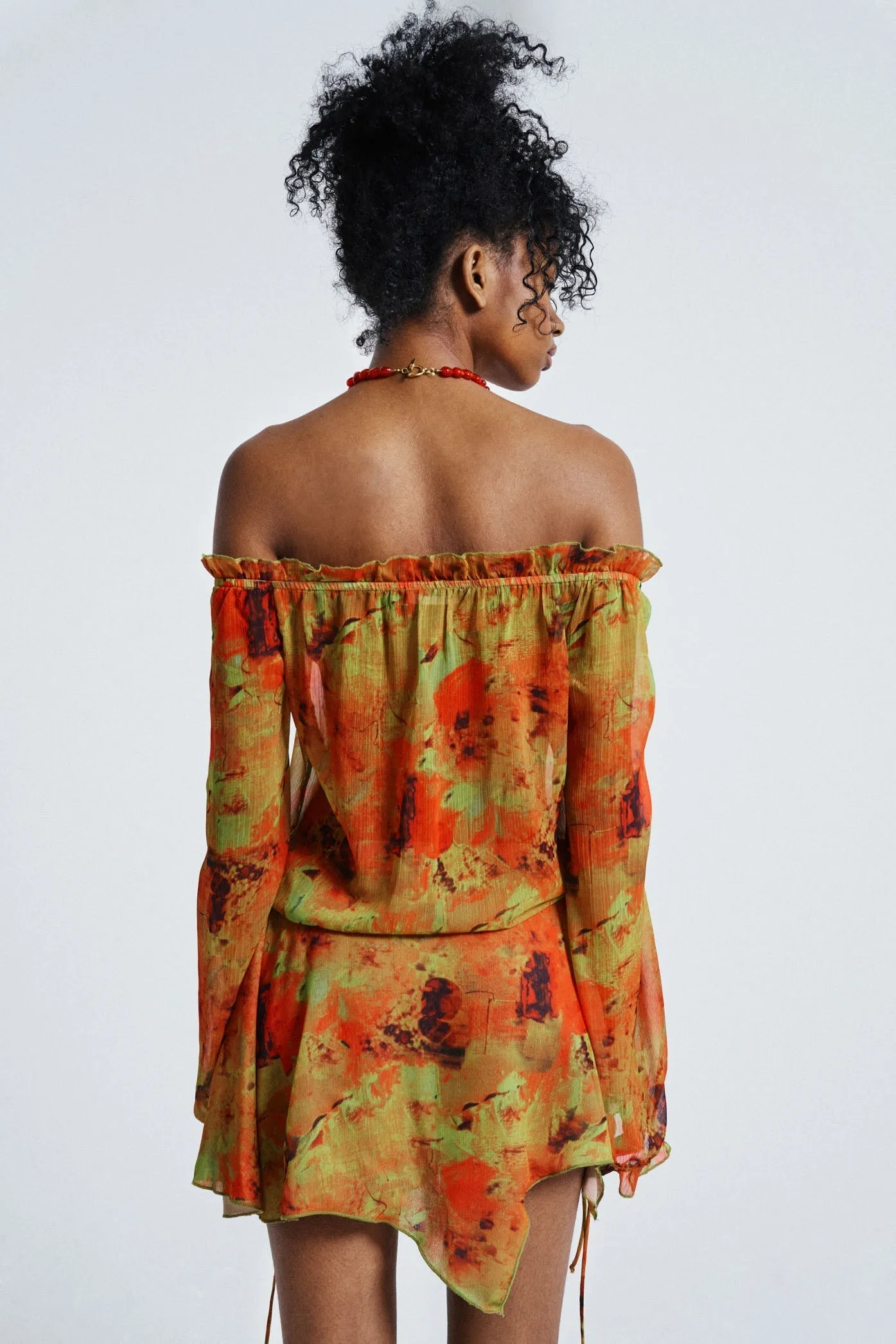 Loco Print Bardot Dress sold by Jaded London product image thumbnail 3