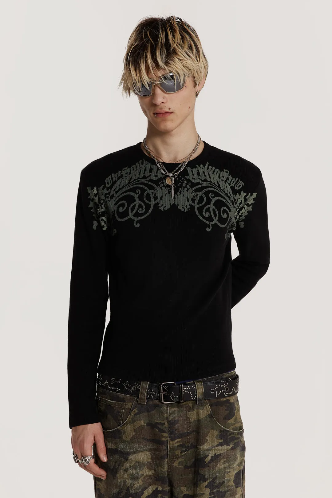 Tainted Long Sleeve Tee sold by Jaded London