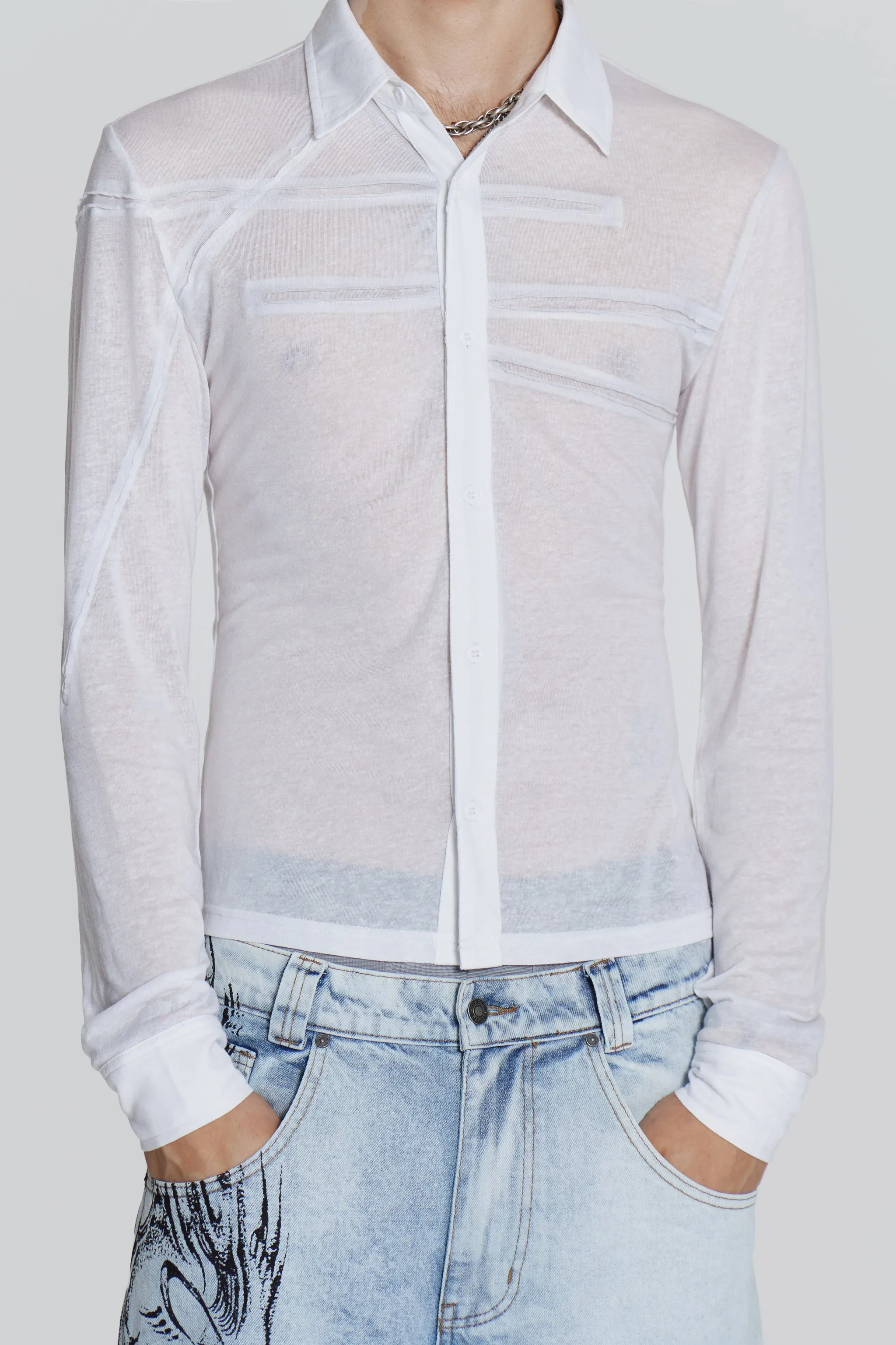 White Rift Shirt sold by Jaded London product image thumbnail 5