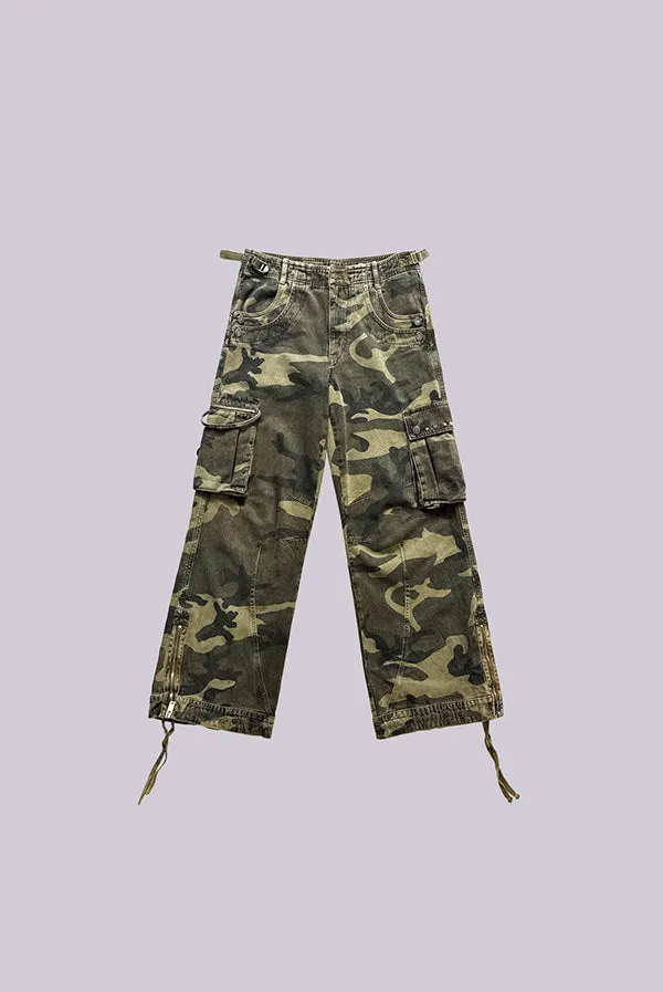Camo Trooper Cargo Pants sold by Jaded London product image thumbnail 2