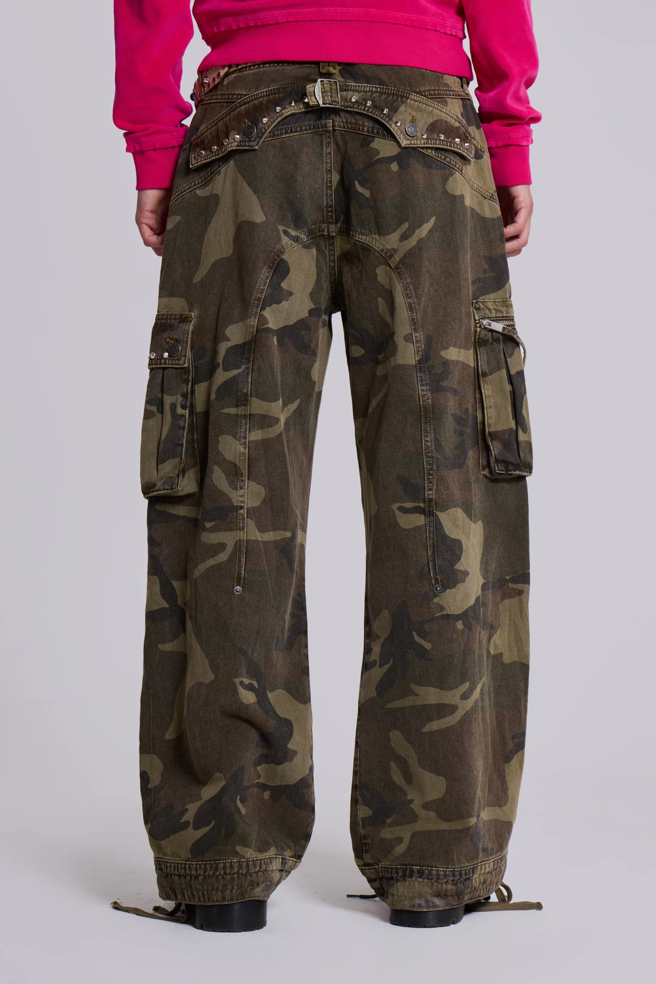 Camo Trooper Cargo Pants sold by Jaded London product image thumbnail 5