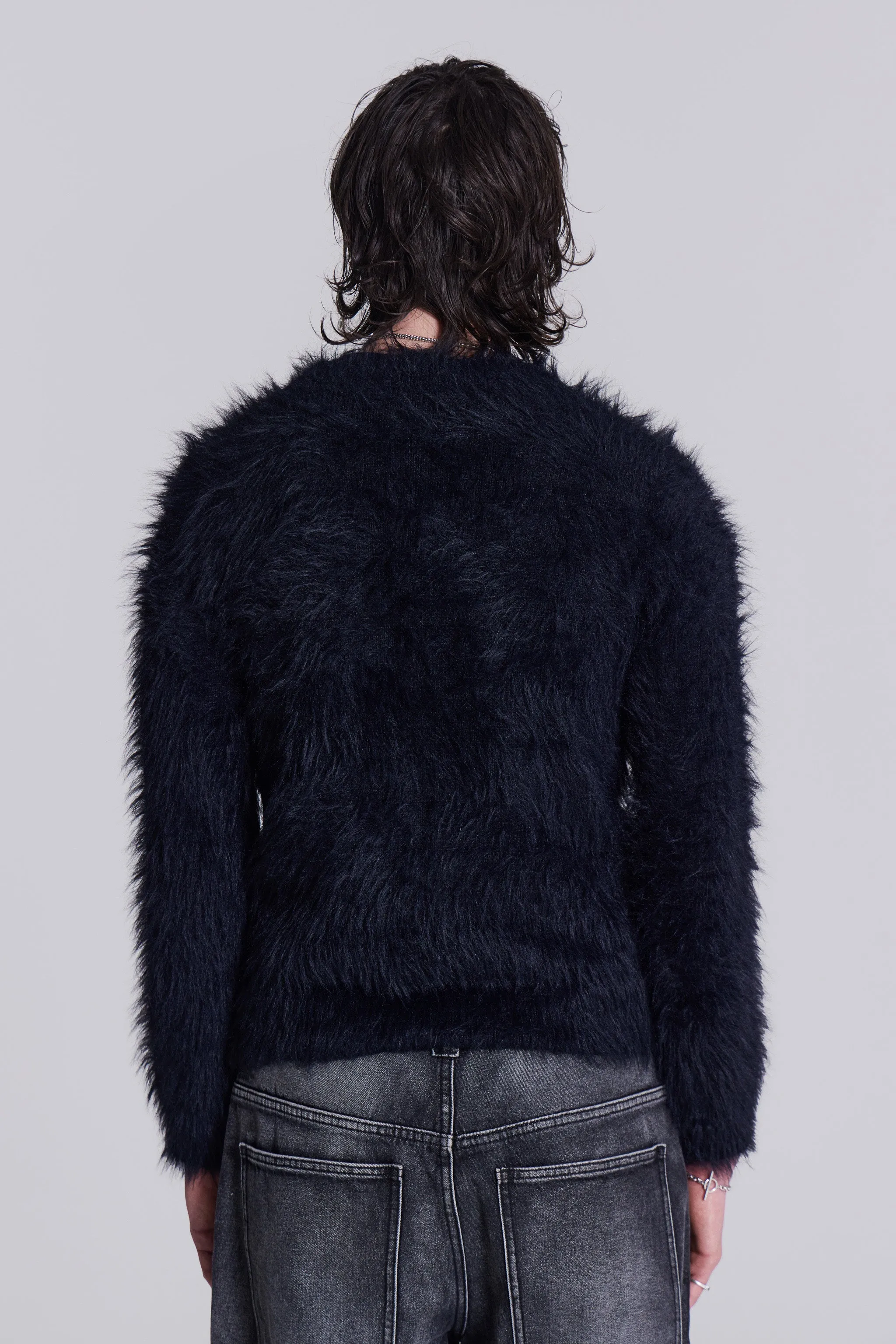 Black Ominous Knit Jumper sold by Jaded London product image thumbnail 4