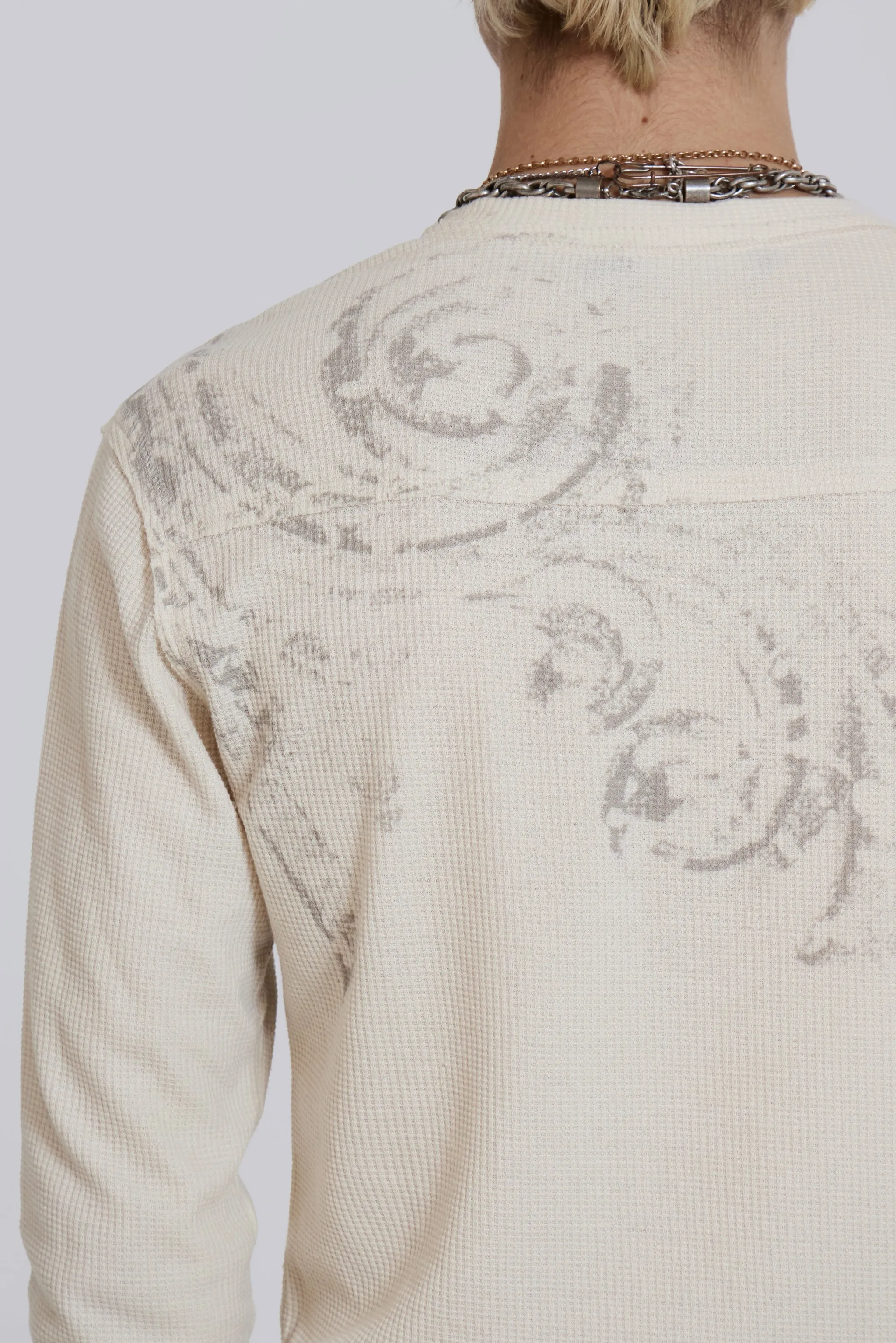Jaded London Sanctified Waffle Henley | Parallel
