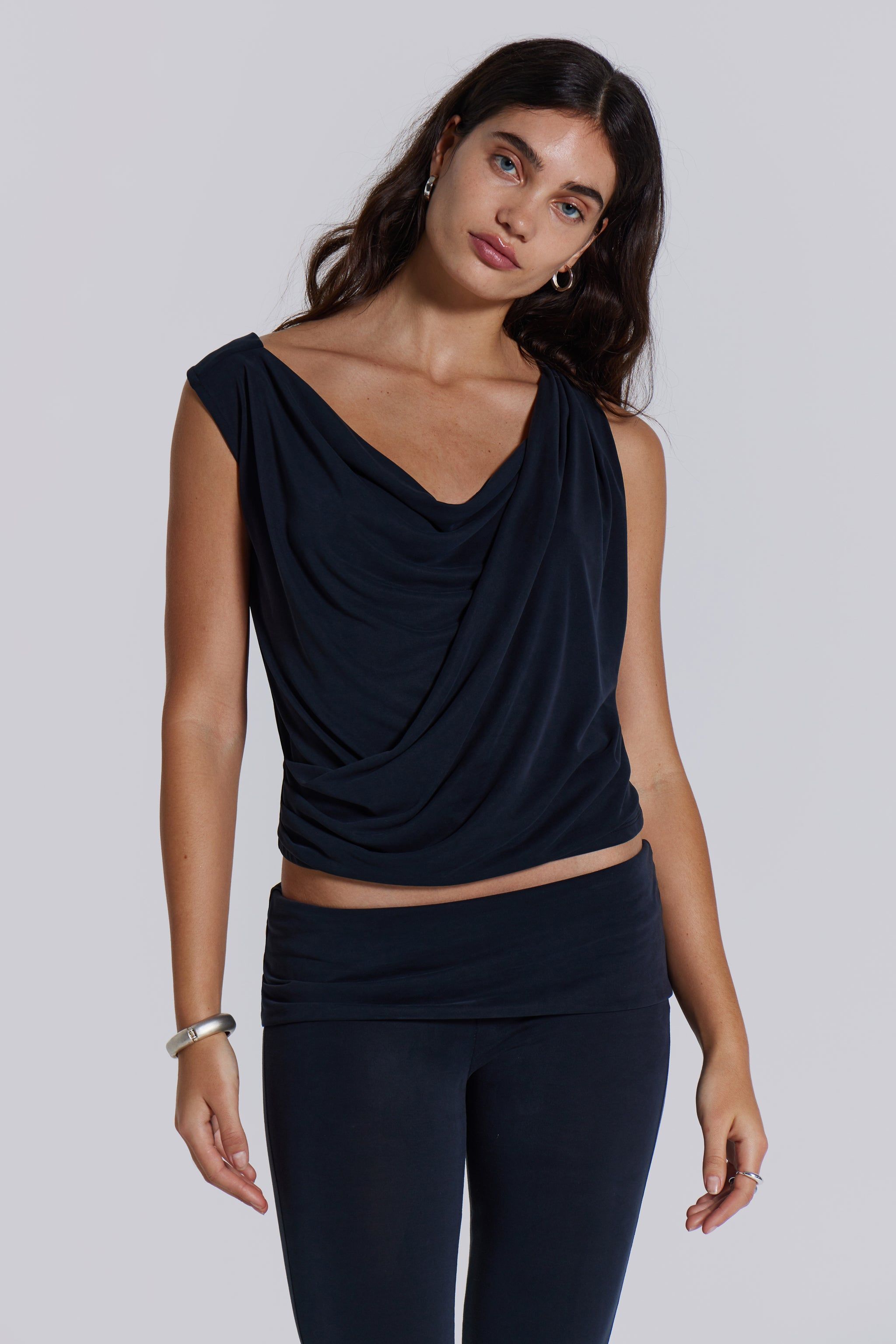 Mira Soft Touch Drape Top sold by Jaded London product image thumbnail 3