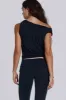 Mira Soft Touch Drape Top sold by Jaded London