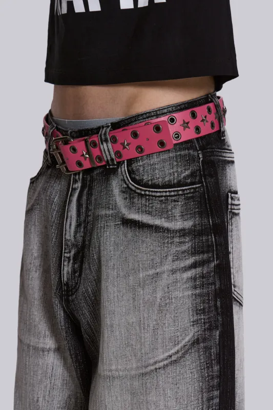 JADED LONDON　Pink Asta Belt ピンクベルト jaded london スタースタッズベルト belt ピンク - メルカリ