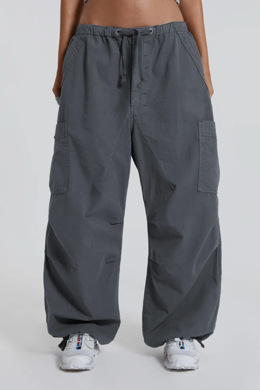 Vintage Grey Parachute Cargo Pants sold by Jaded London product image thumbnail 2
