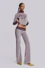 27 Velour Low Rise Bootcut Trousers sold by Jaded London