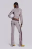 27 Velour Low Rise Bootcut Trousers sold by Jaded London