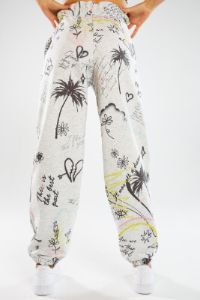 Doodle Graffiti Print Paperbag Waist Joggers sold by Jaded London
