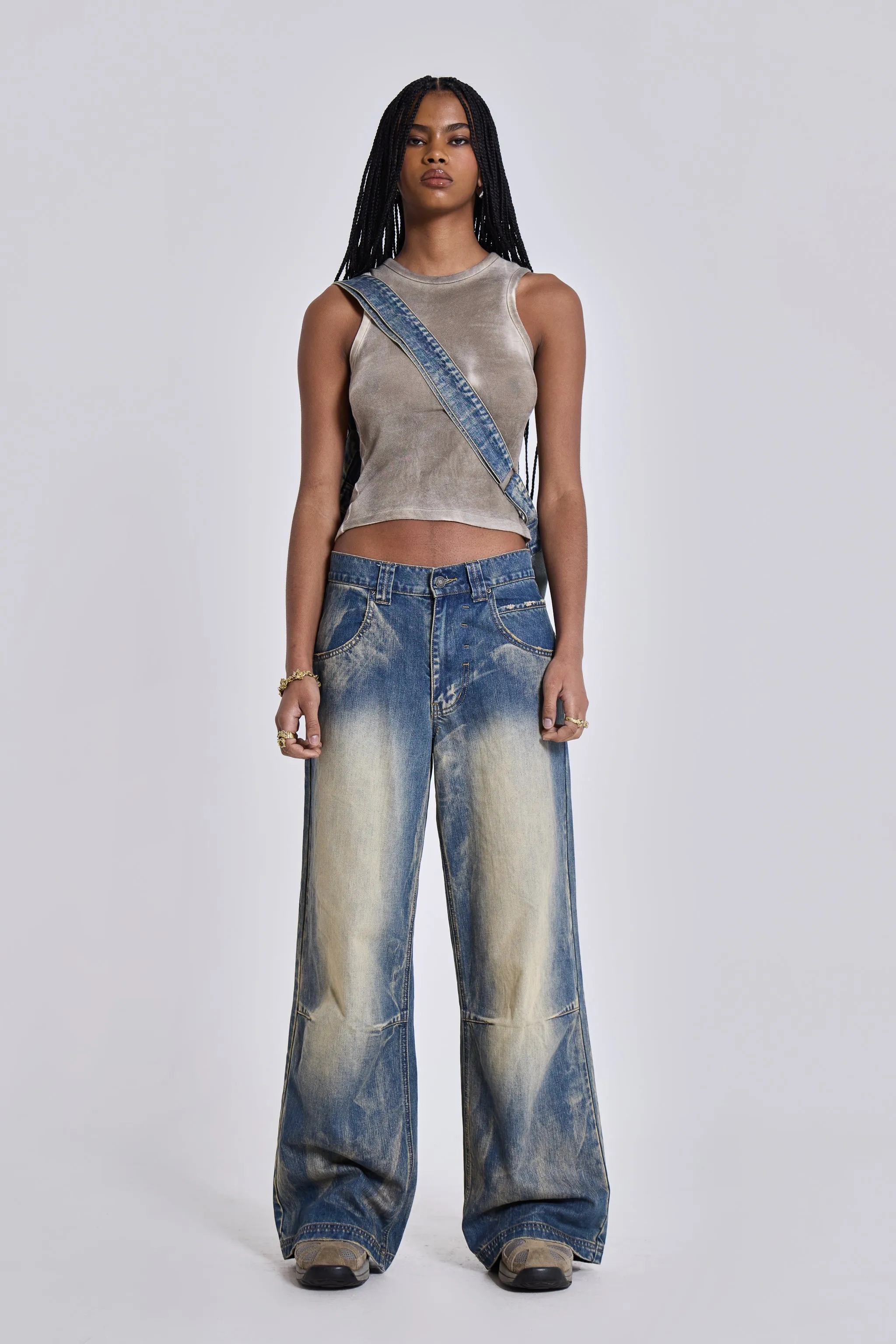 Jaded London Blue Ethereal Colossus Jeans | Parallel