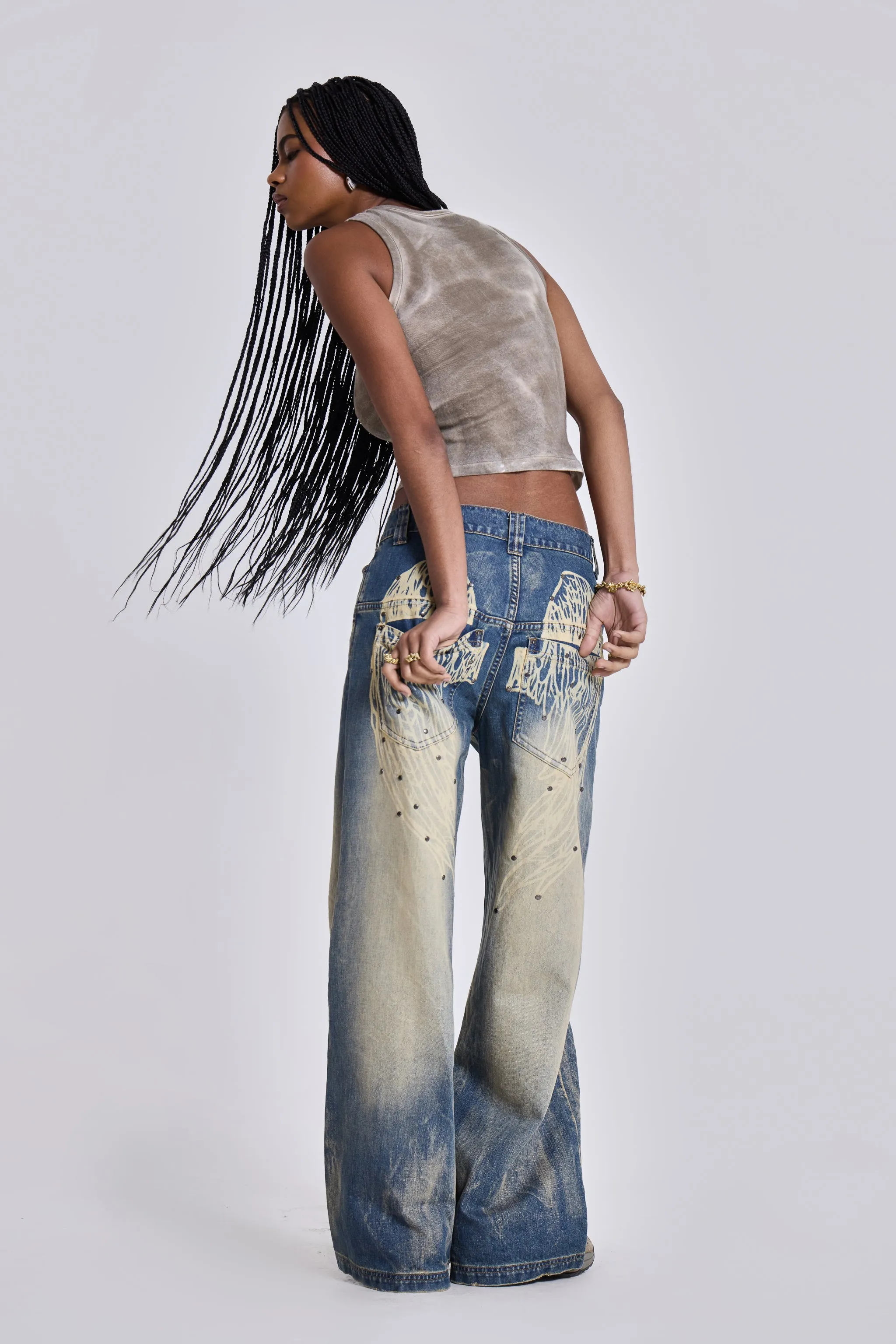 675　JADED LONDON Ethereal Colossus Blue Ethereal Colossus Jeans | Parallel