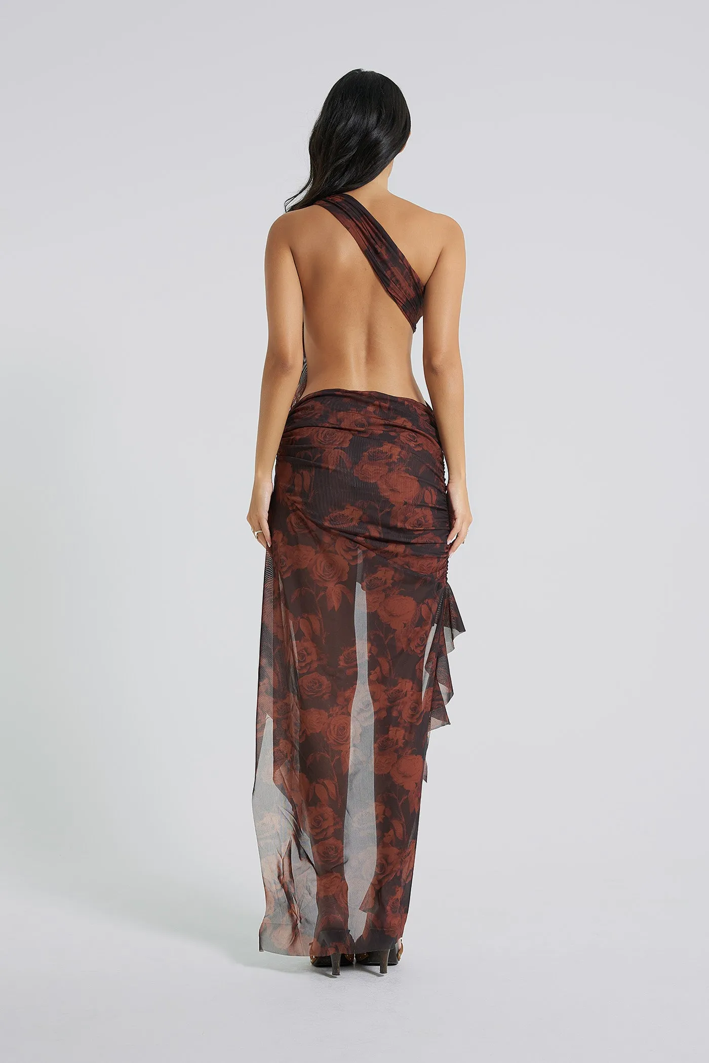 Athena One Shoulder Draped Maxi Dress sold by Jaded London product image thumbnail 2