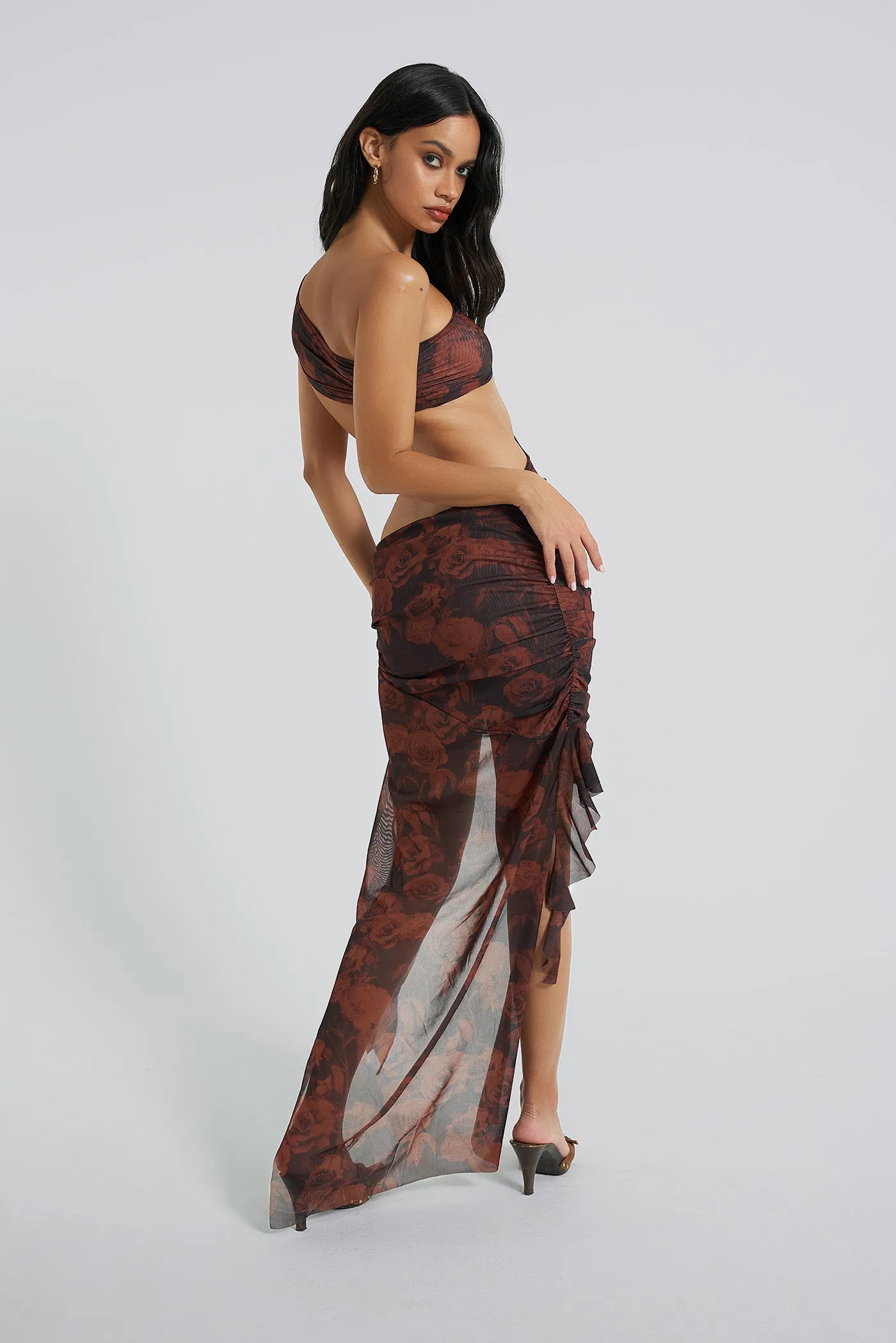 Athena One Shoulder Draped Maxi Dress sold by Jaded London product image thumbnail 5