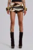 Kena Whipstitch Cow Micro Mini Skirt sold by Jaded London