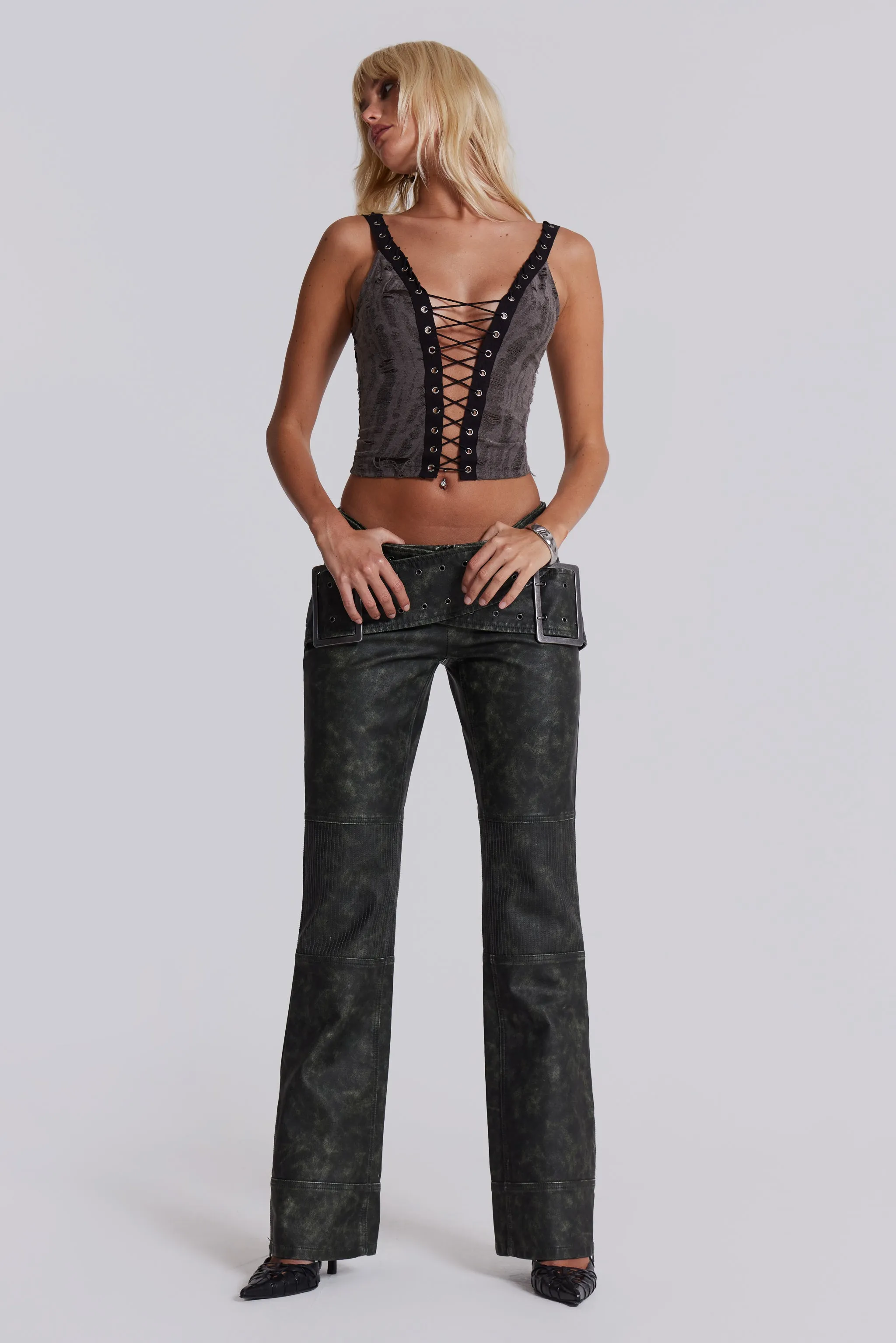 Kate Cross Plunge Top sold by Jaded London product image thumbnail 5