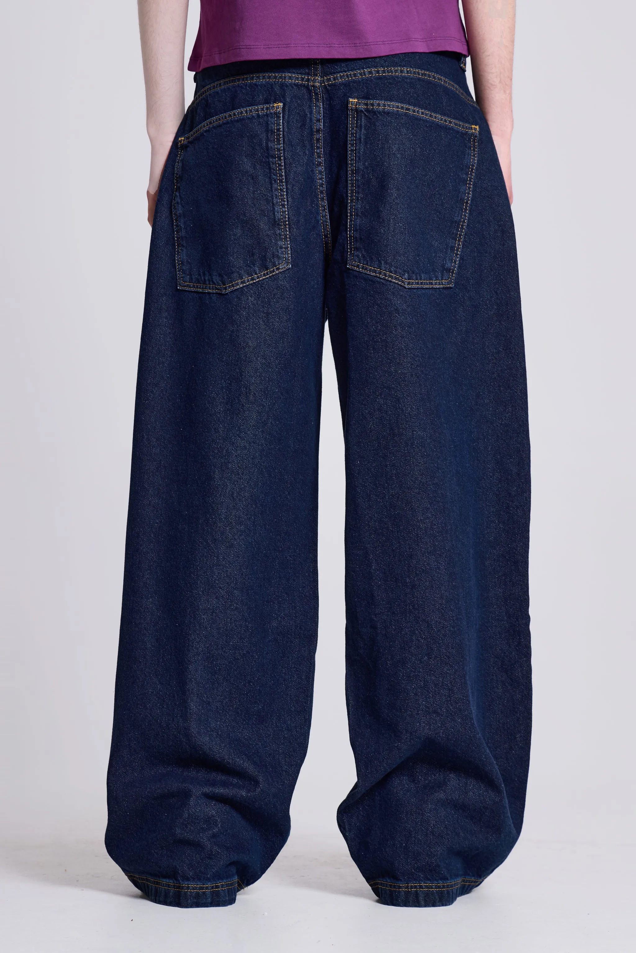 Indigo Low Rise Colossus Baggy Jeans sold by Jaded London product image thumbnail 3