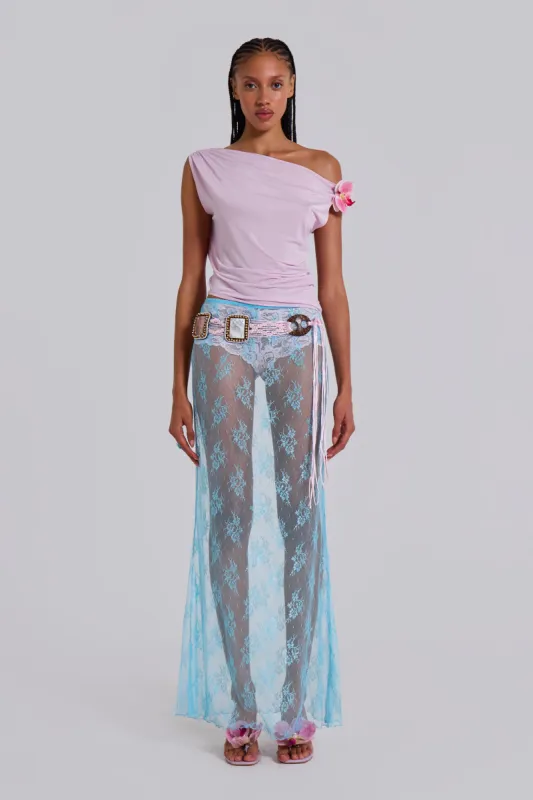 Sky Lace Maxi Skirt sold by Jaded London