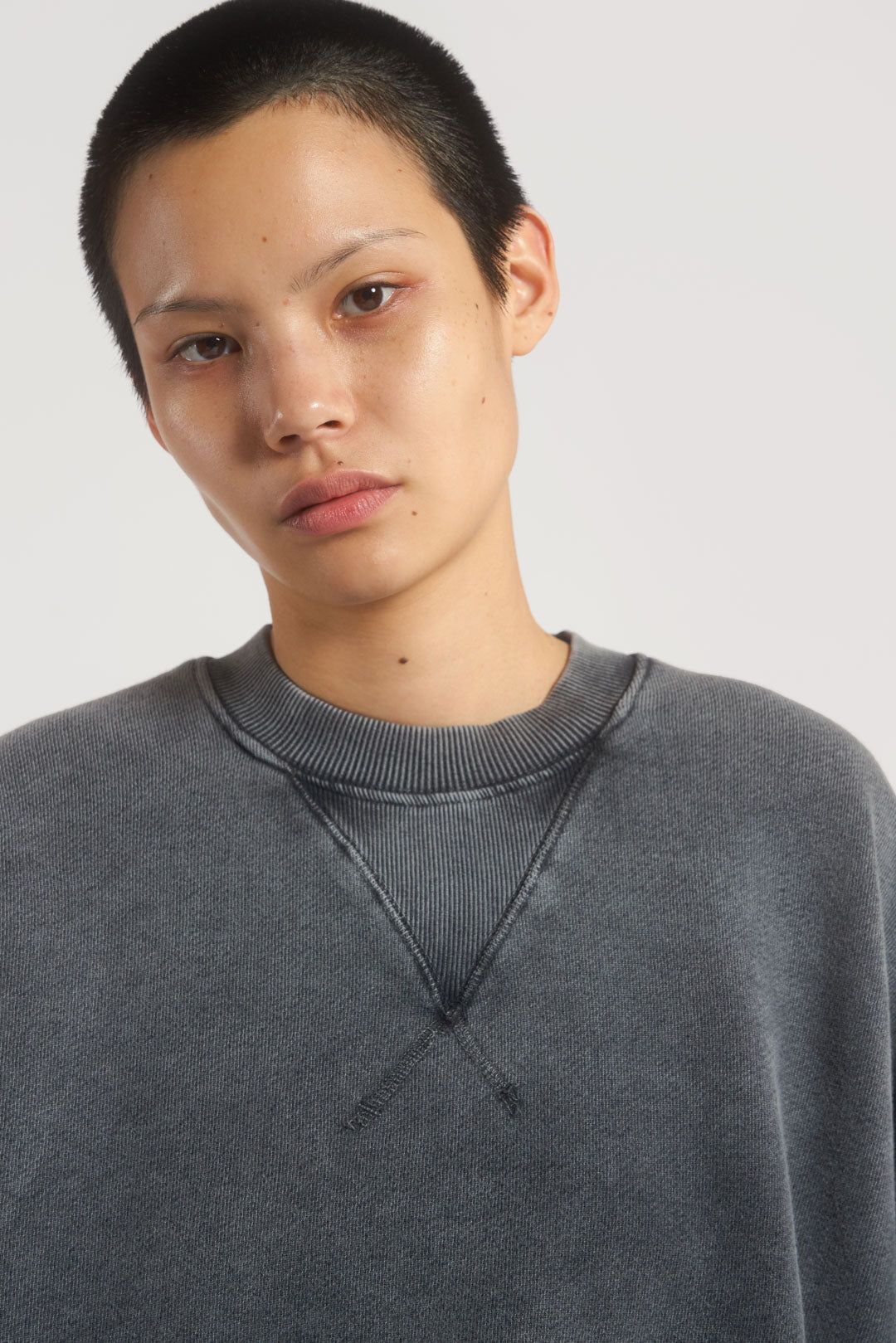 NTRLS Chrome Grey Crew Neck Sweatshirt sold by Jaded London product image thumbnail 5